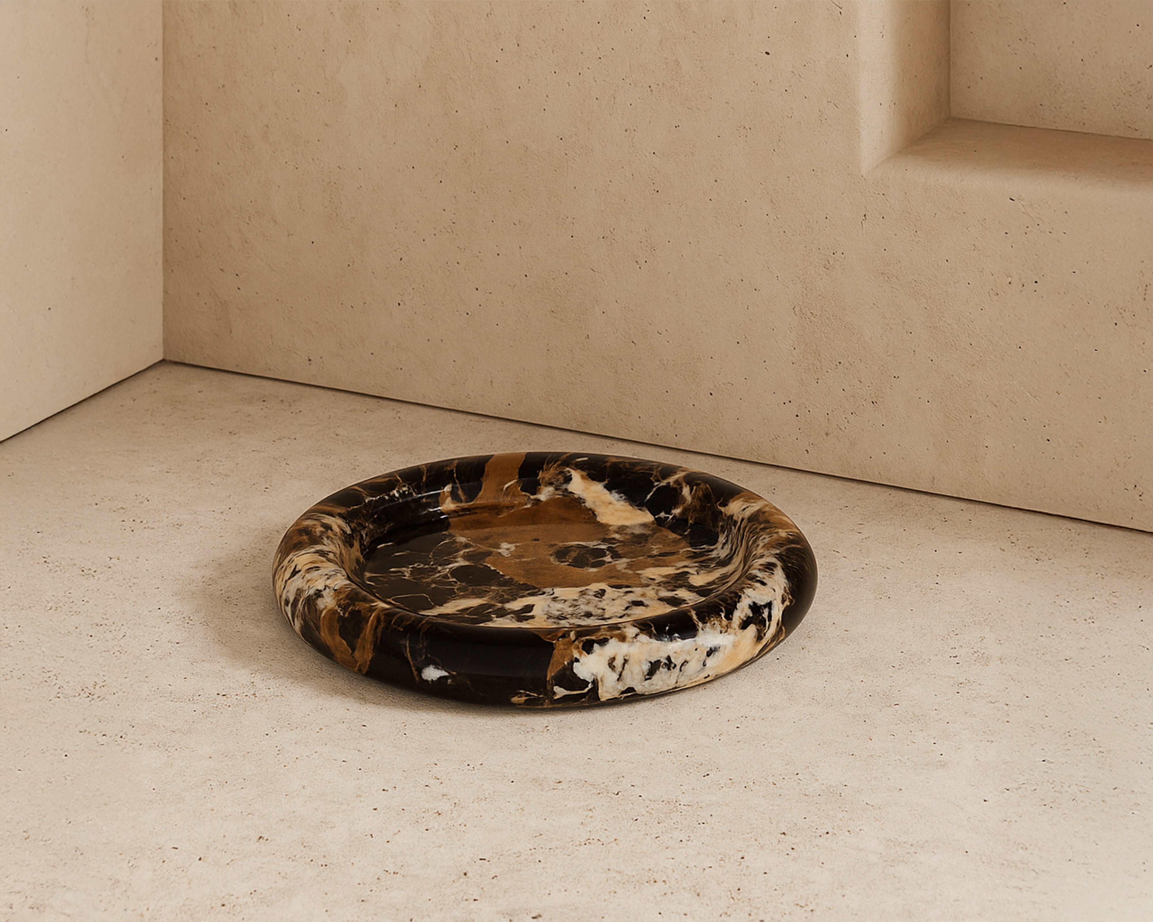 Ophira Black & Gold Marble Tray