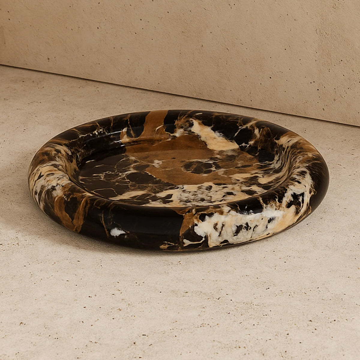 Ophira Black & Gold Marble Tray
