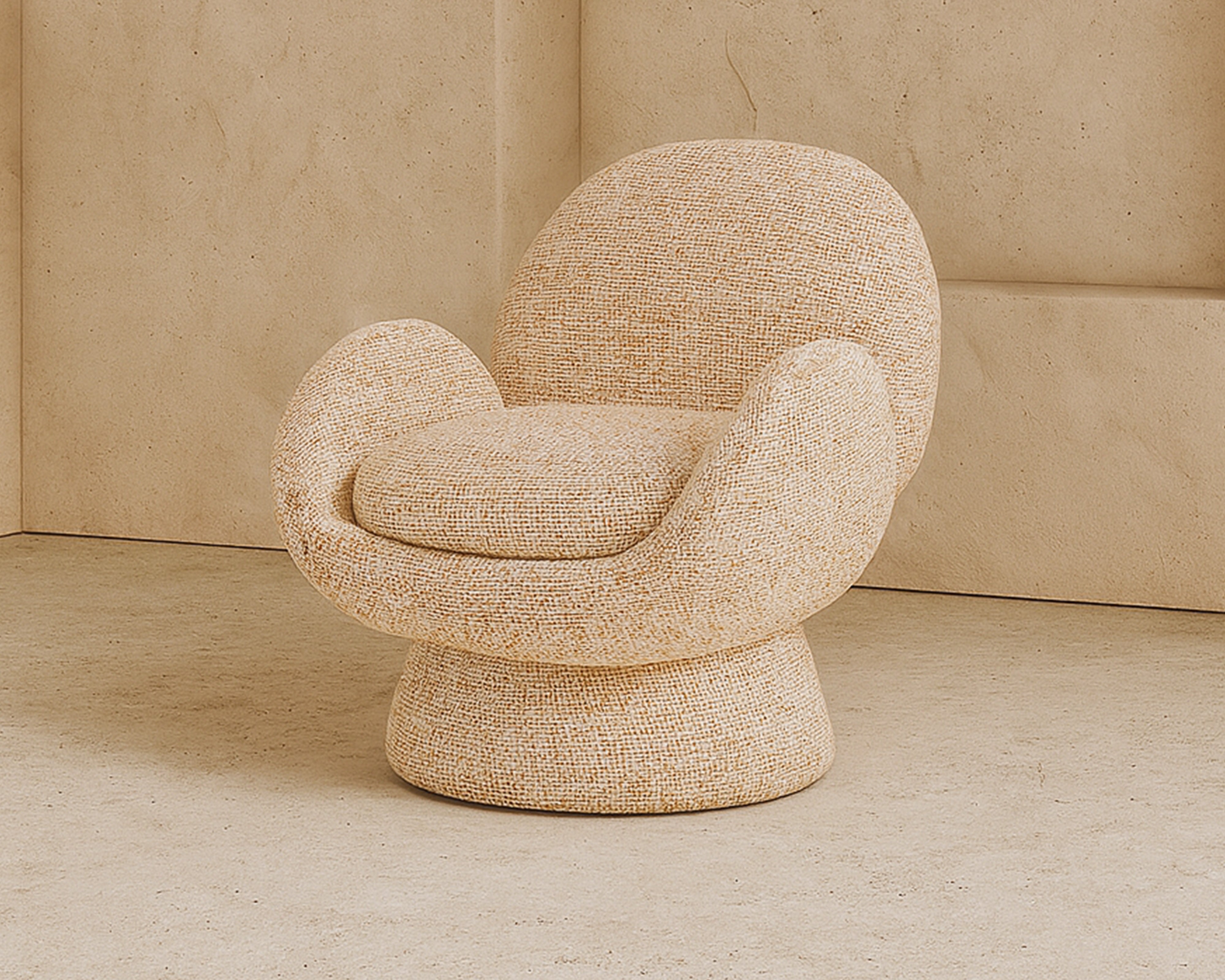 Arles Swivel Armchair - Dexter Sparkle Citrus