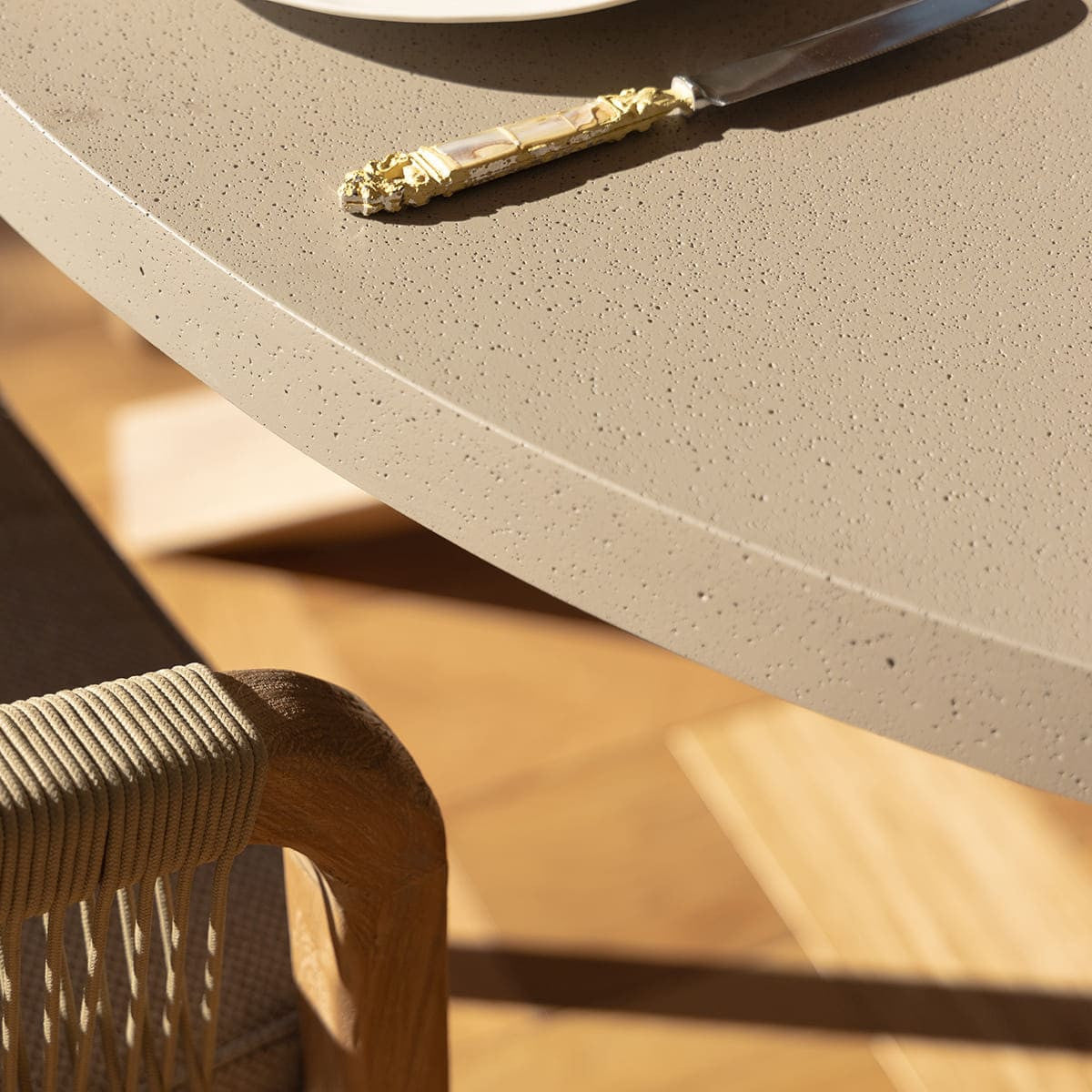 Maze Martinique Acacia Wood Light Brown Rope Outdoor Dining Set | 4 Seater