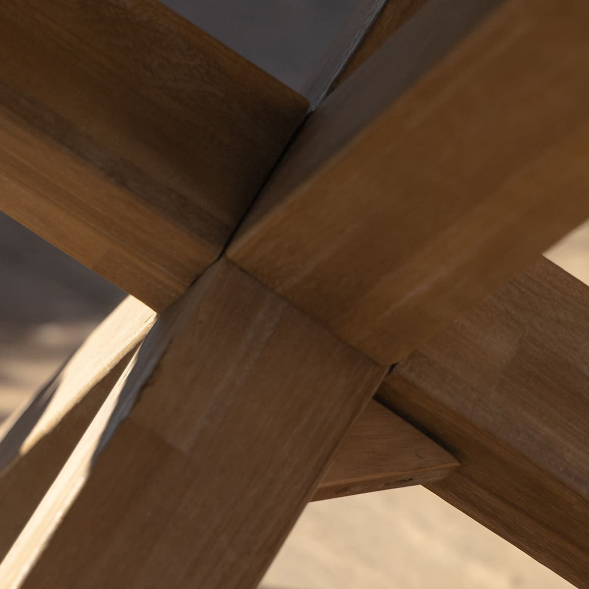 Maze Martinique Acacia Wood Light Brown Rope Outdoor Dining Set | 6 Seater