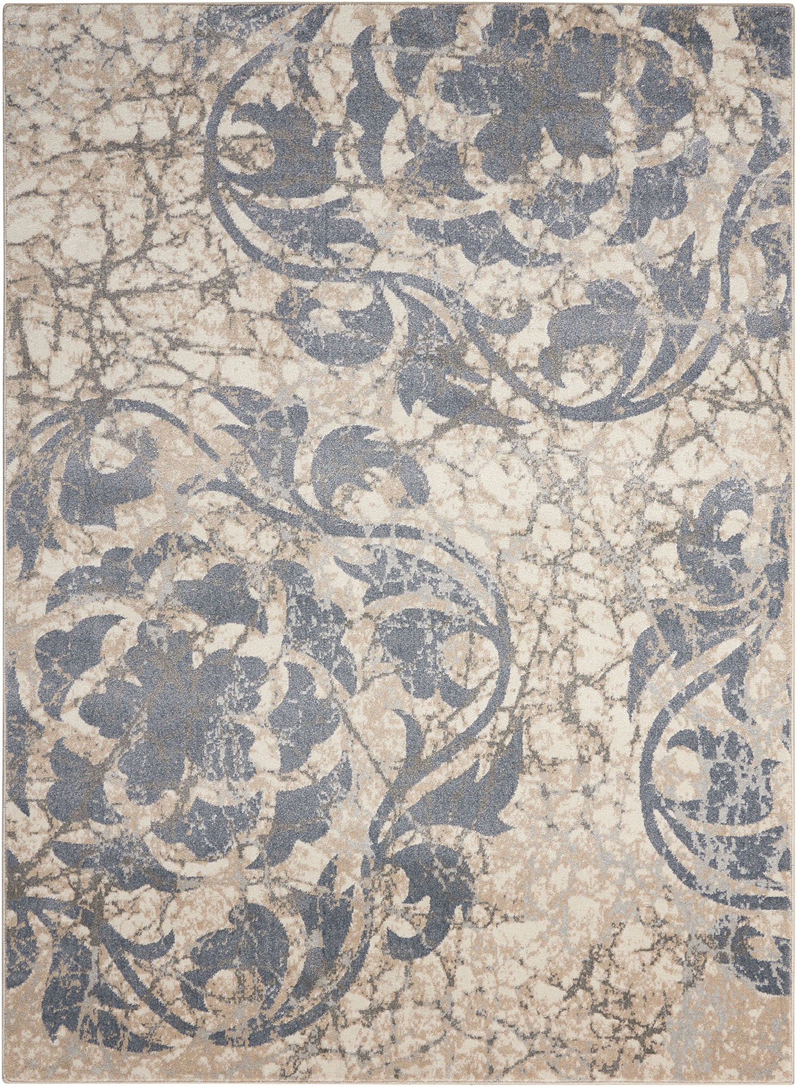 Nourison Maxell MAE10 Ivory Blue Rug