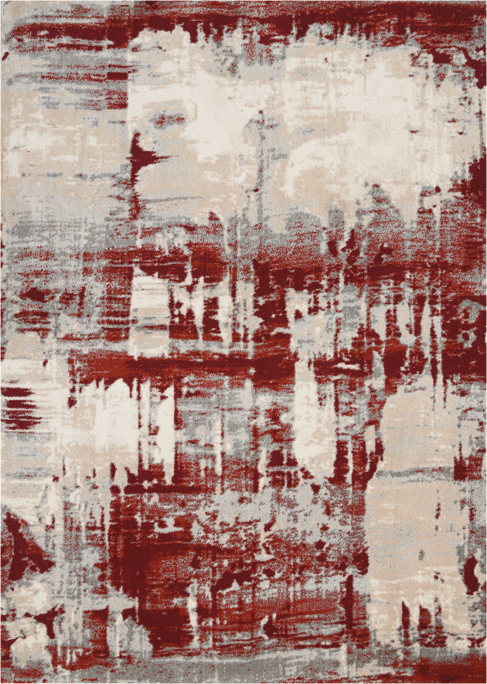 Nourison Maxell MAE14 Ivory Red Rug