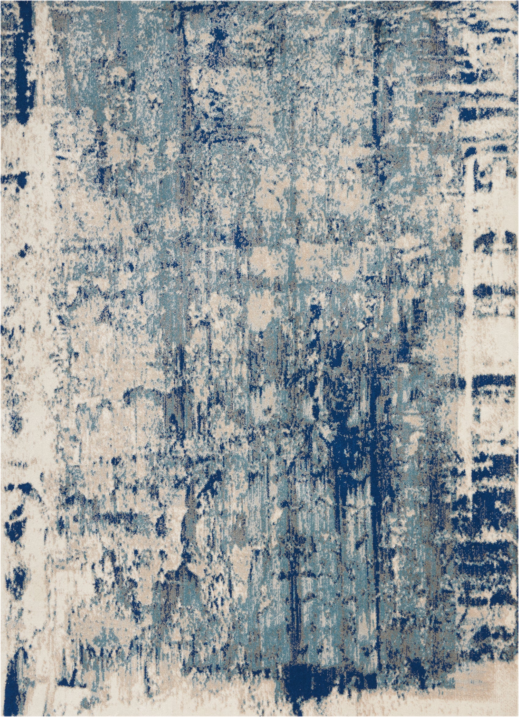 Nourison Maxell MAE16 Ivory Blue Rug