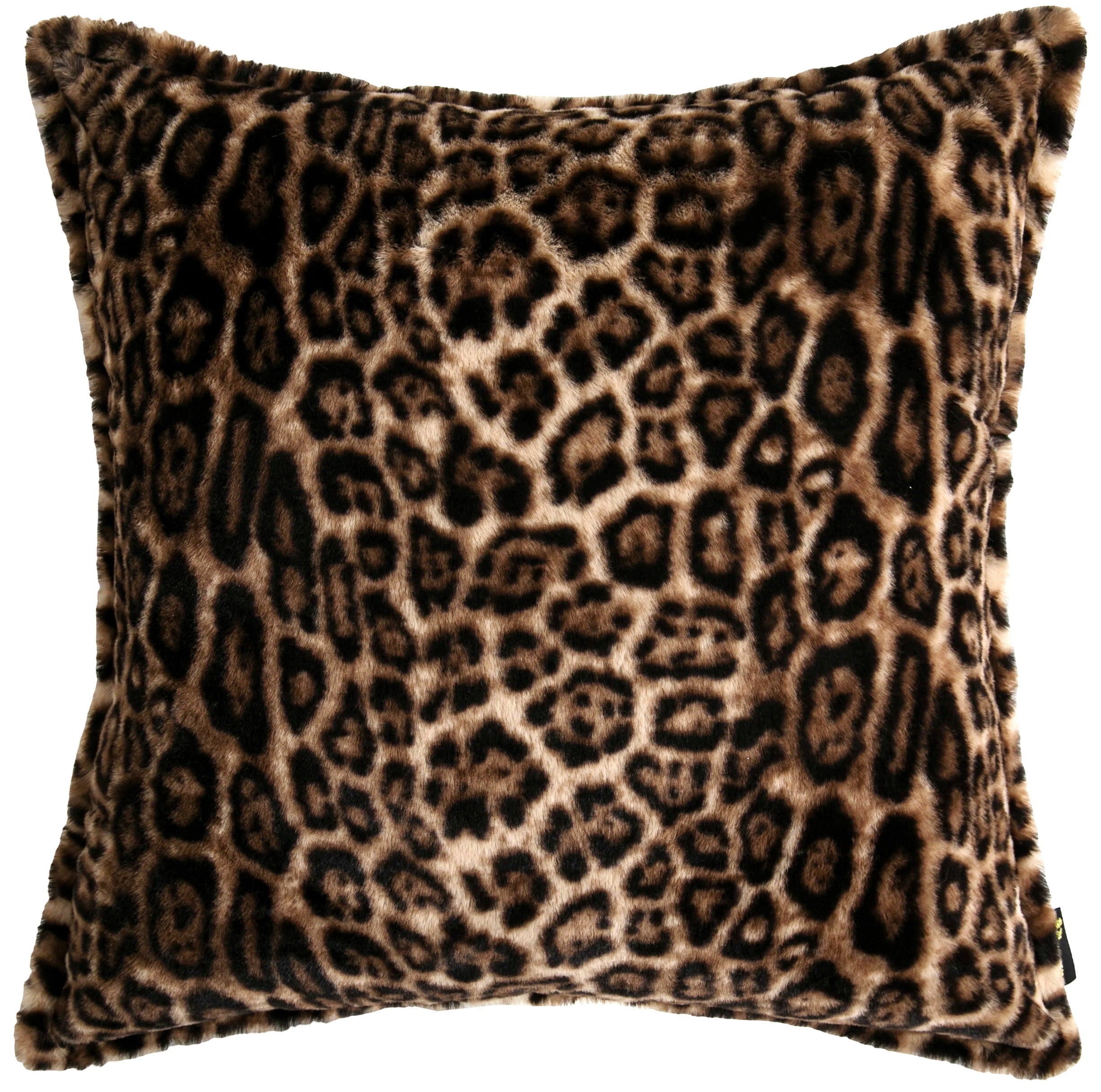 PM FAUX LEPOARD FUR WITH BLACK REV 50 X 50