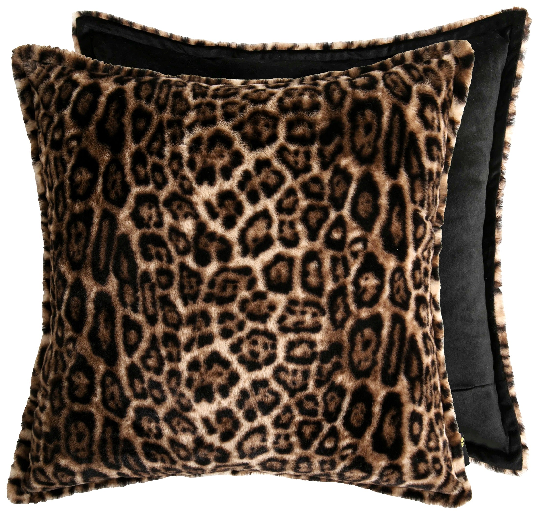 PM FAUX LEPOARD FUR WITH BLACK REV 50 X 50