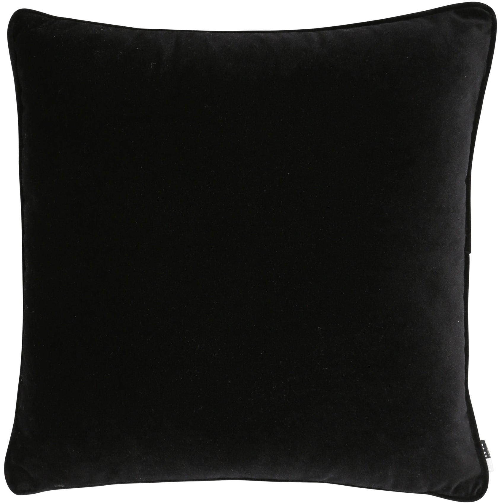 Malini Luxe Matt Velvet Black Square Cushion 50x50