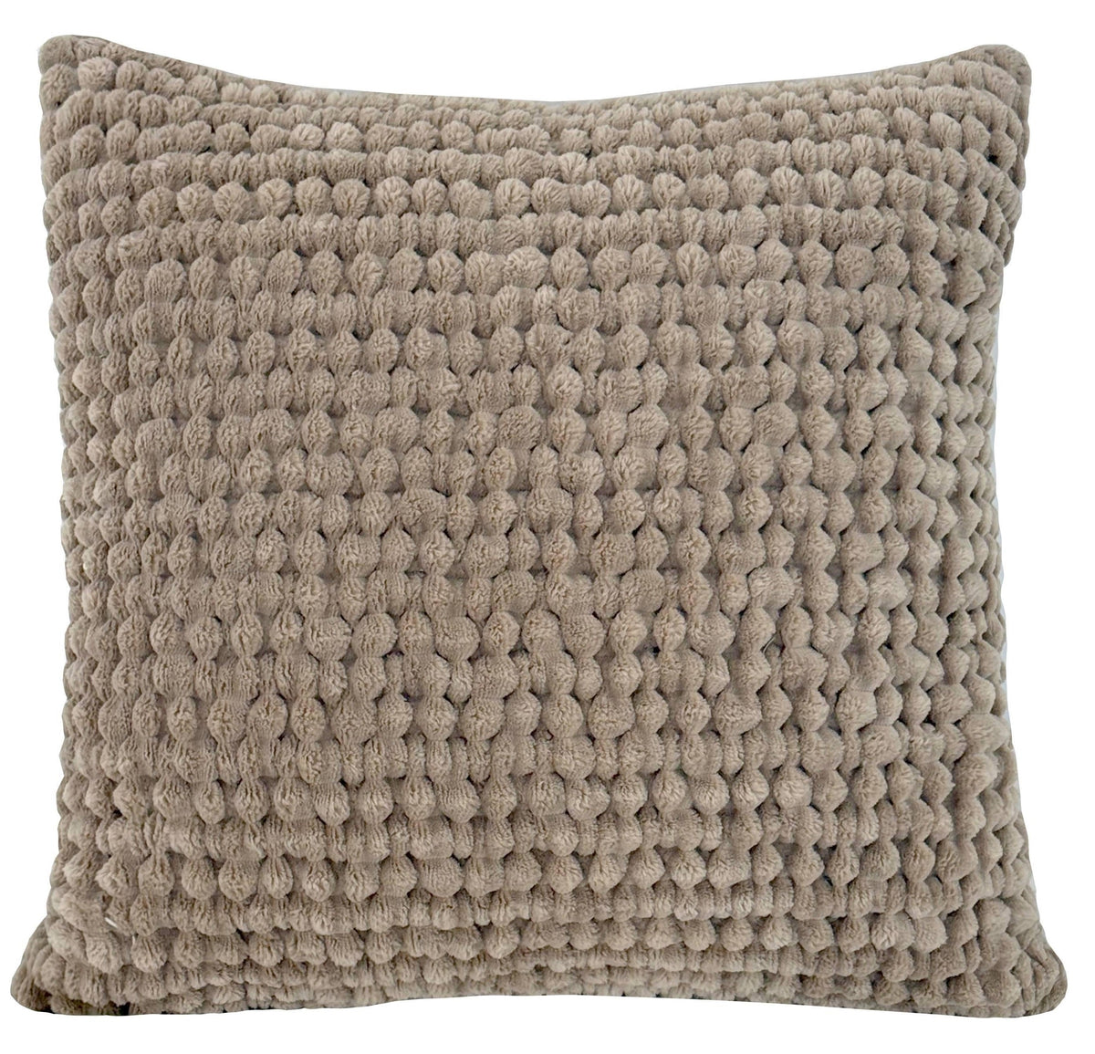 Malini Soft Bobble Texture Natural Square Cushion 50x50