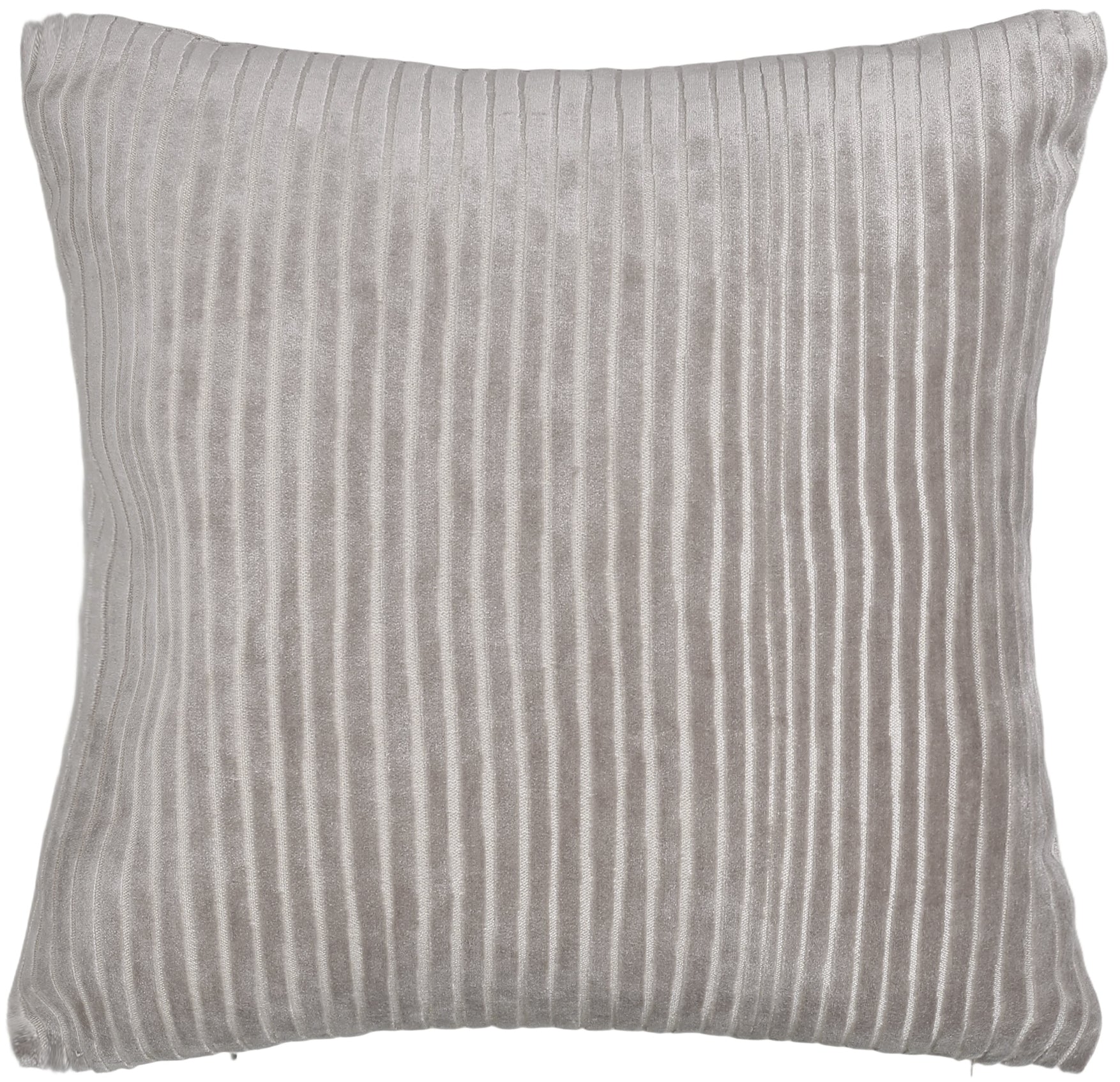 CUT VELVET STRIPES TAUPE 56 X 56