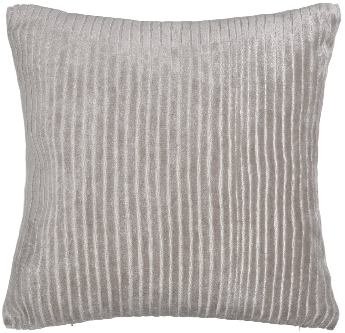 CUT VELVET STRIPES TAUPE 56 X 56