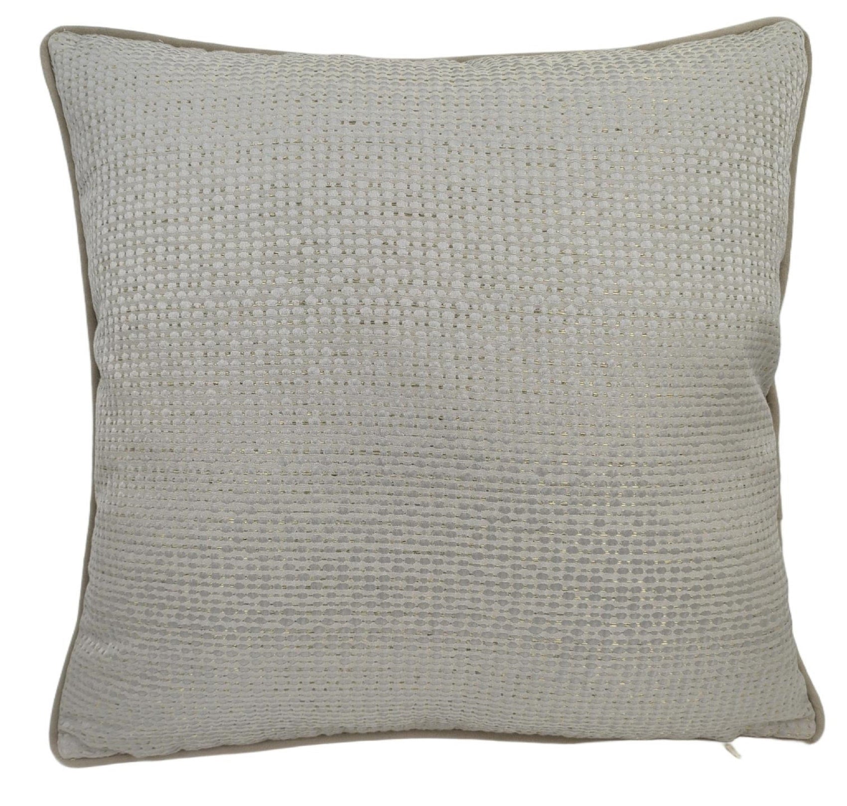 Malini Taupe Sparkle Linear Jaq Square Cushion 56x56