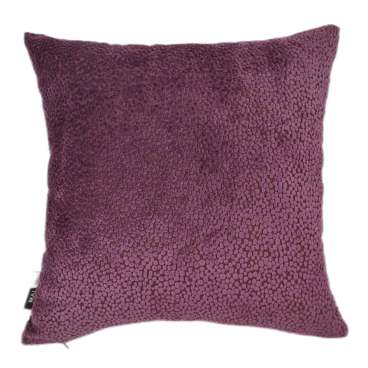 Malini Bingham Velvet Dots In Aubergine Square Cushion 56x56