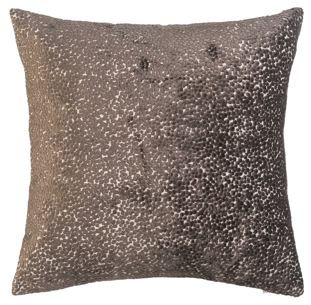 Malini Cut Velvets Dot Darkchoc Square Cushion 56x56