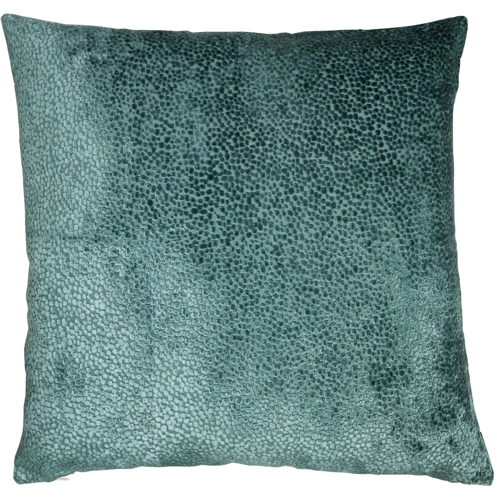 Malini Bingham Velvet Dots Teal Blue Square Cushion 56x56 - CLEARANCE