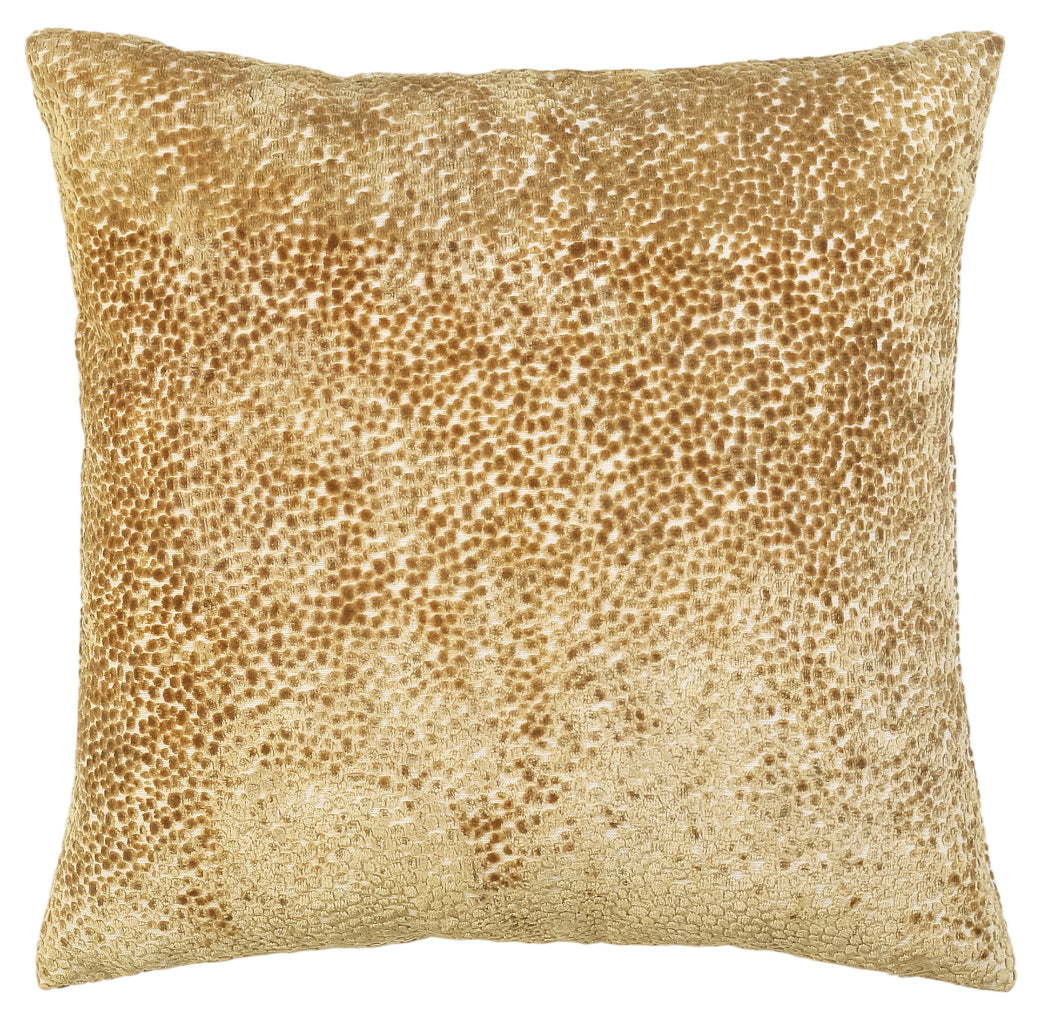 Malini Cut Velvets Dot Whiskey Square Cushion 56x56