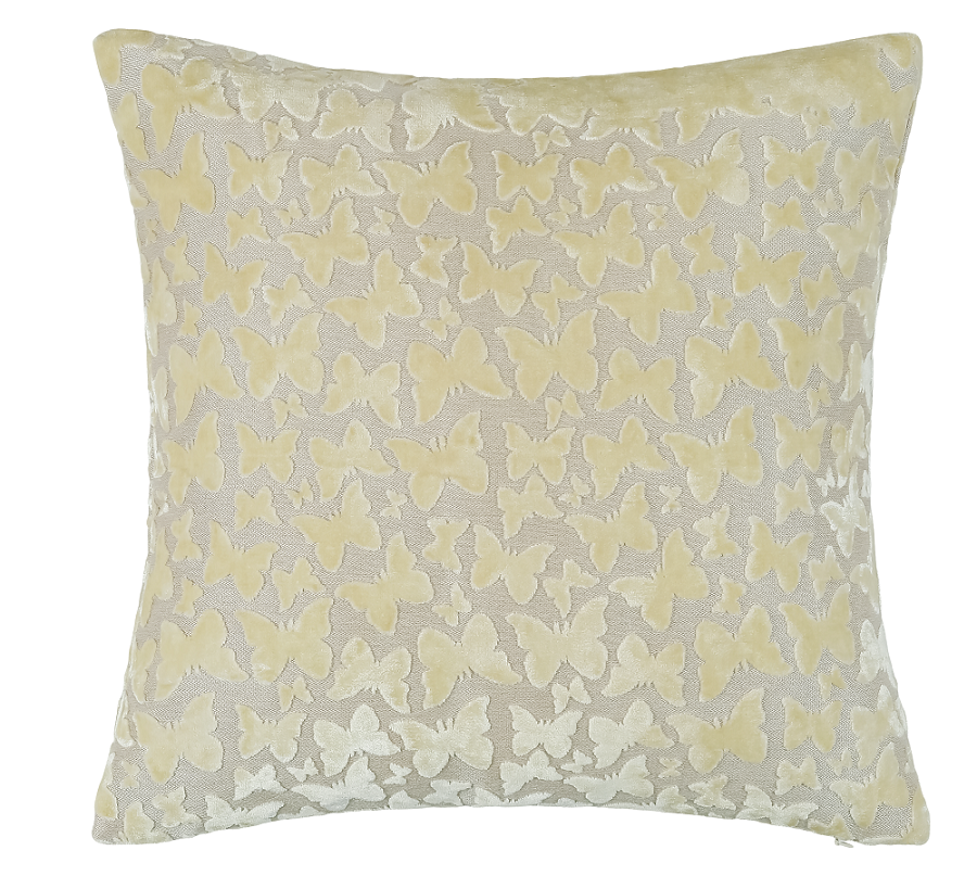 CUT VELVET BUTTERFLY BUTTERCUP VELV REV 50 X 50