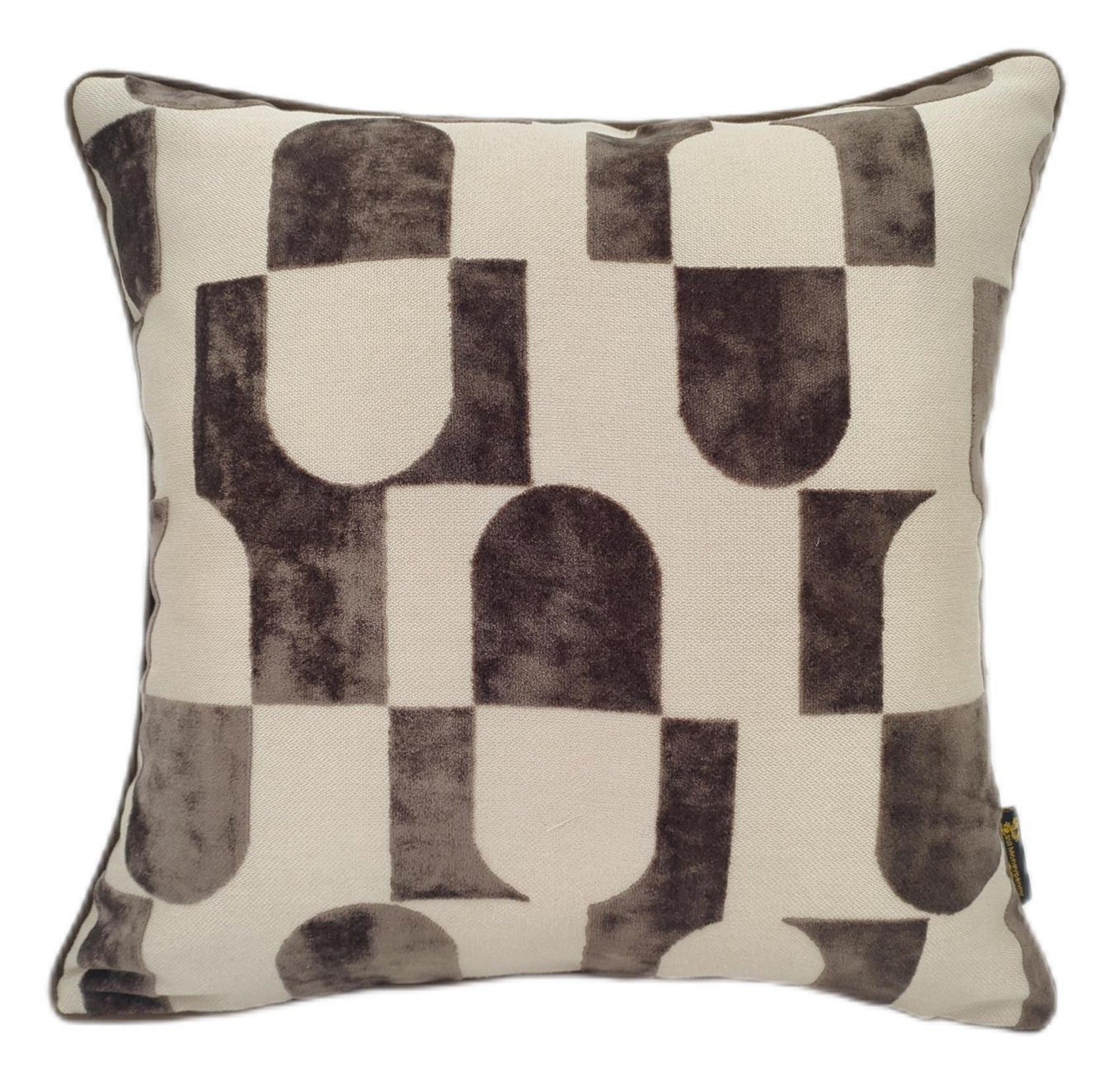 Malini Paul Moneypenny Chillpill Choc Square Cushion 56x56