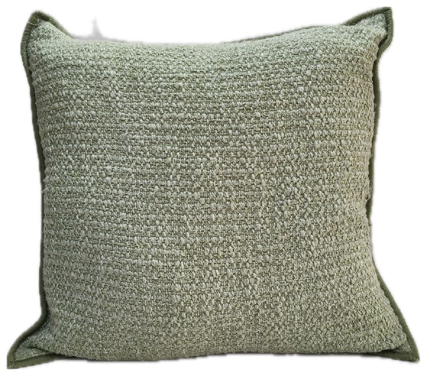 TEXTURED CUSHION LIGHT GREEN 50X50