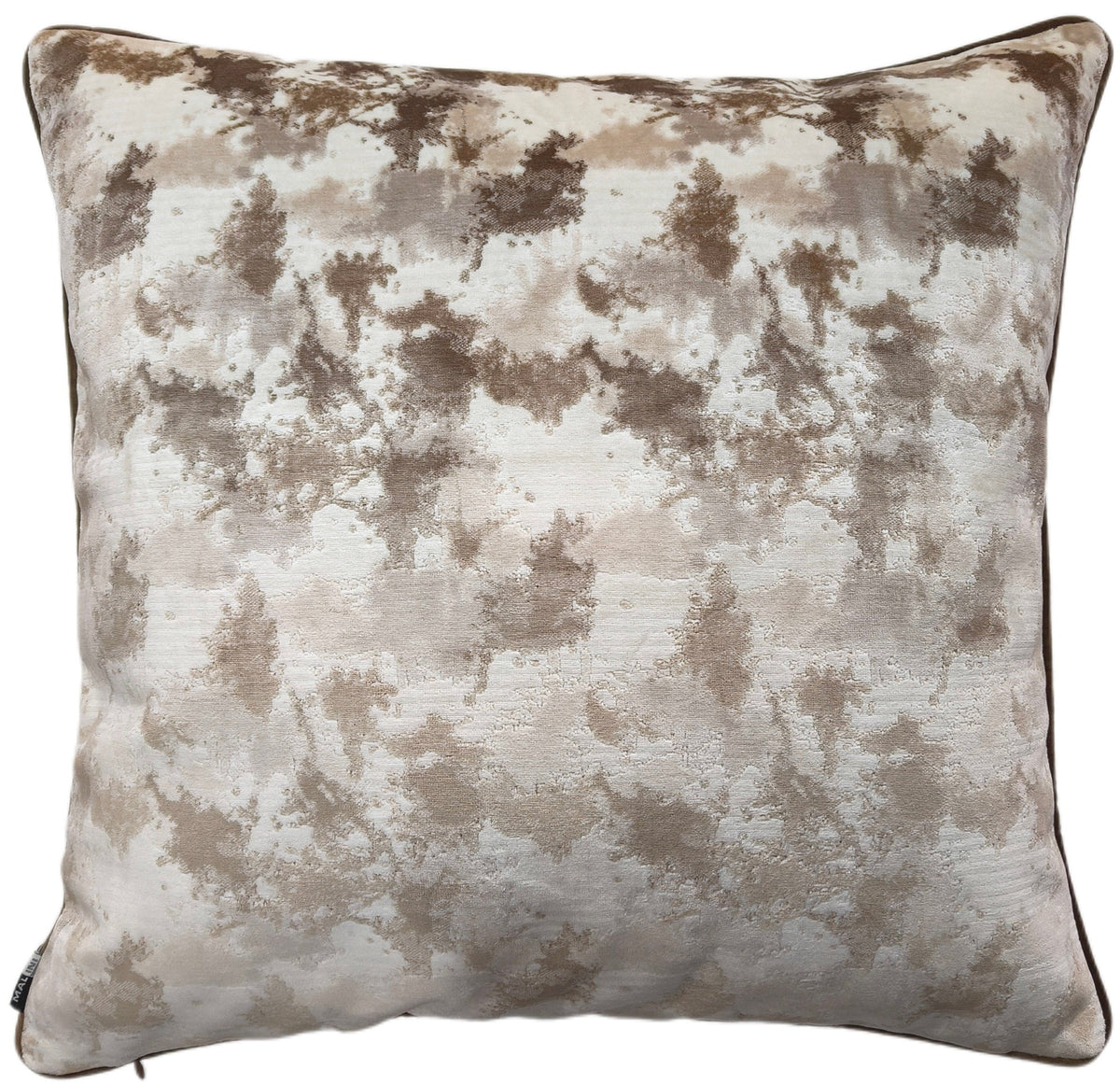 CUT VELVET ABSTRACT TAUPE 56 X 56