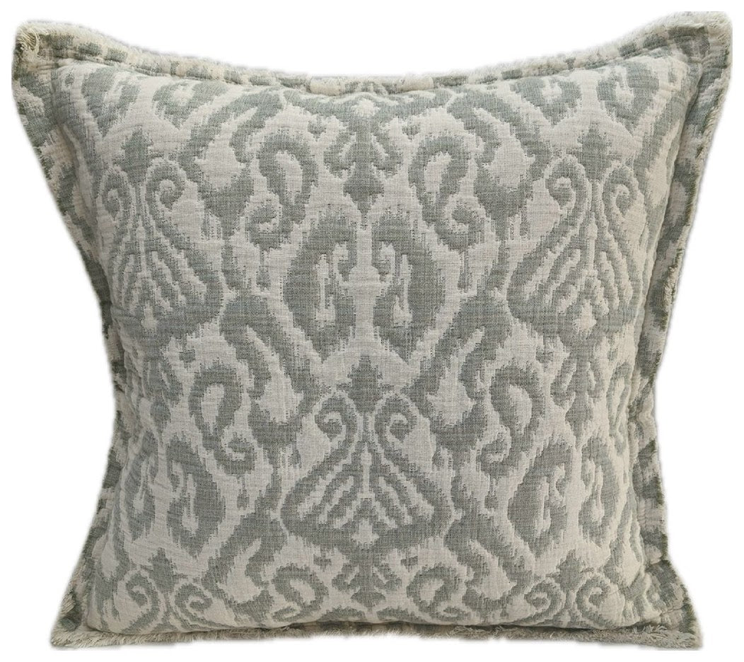 Malini Ikara Green Jacquard Square Cushion 50x50