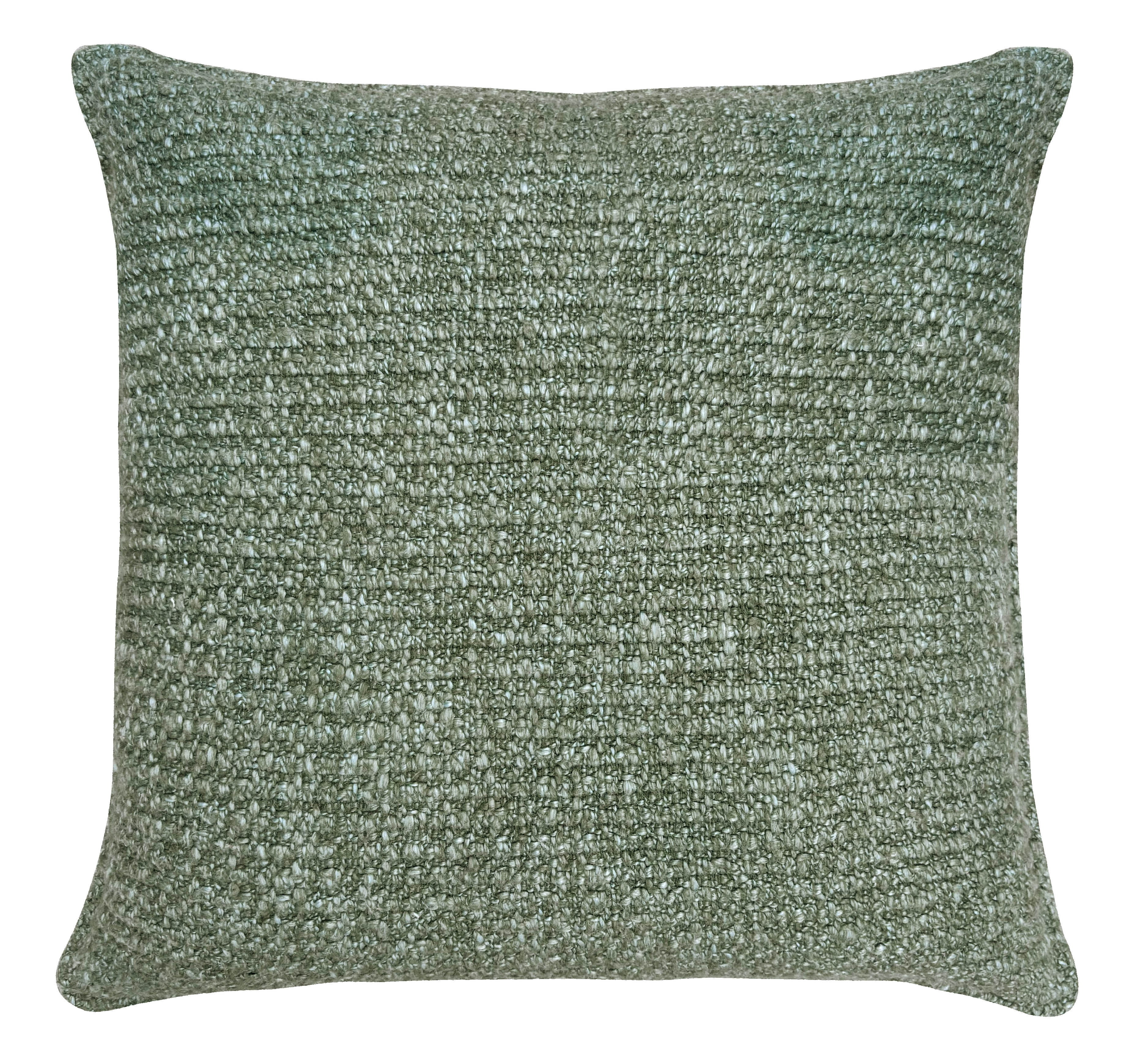 CHUNKY WASHED KNIT OLIVE 50 X 50