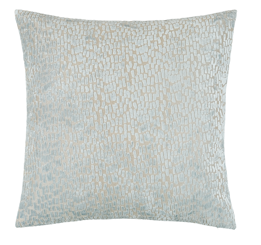 CUT VELVET DASHES BABY BLUE 56 X 56