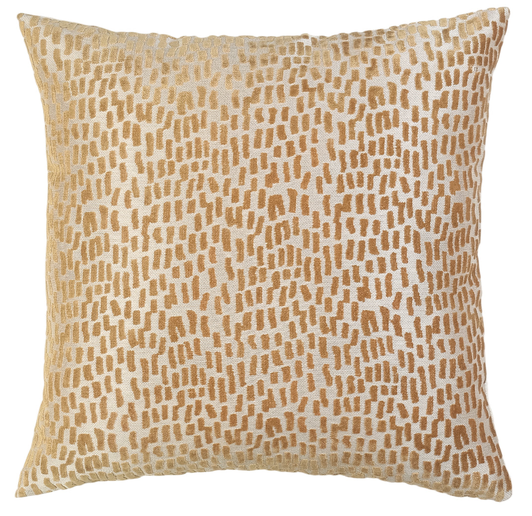 CUT VELVET DASHES WHISKEY 56 X 56