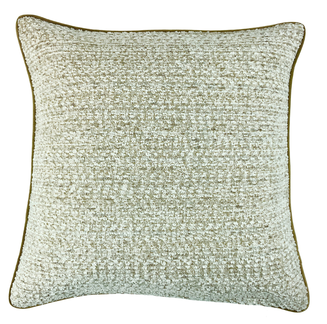 Malini Textured Slub Natural Square Cushion 56x56