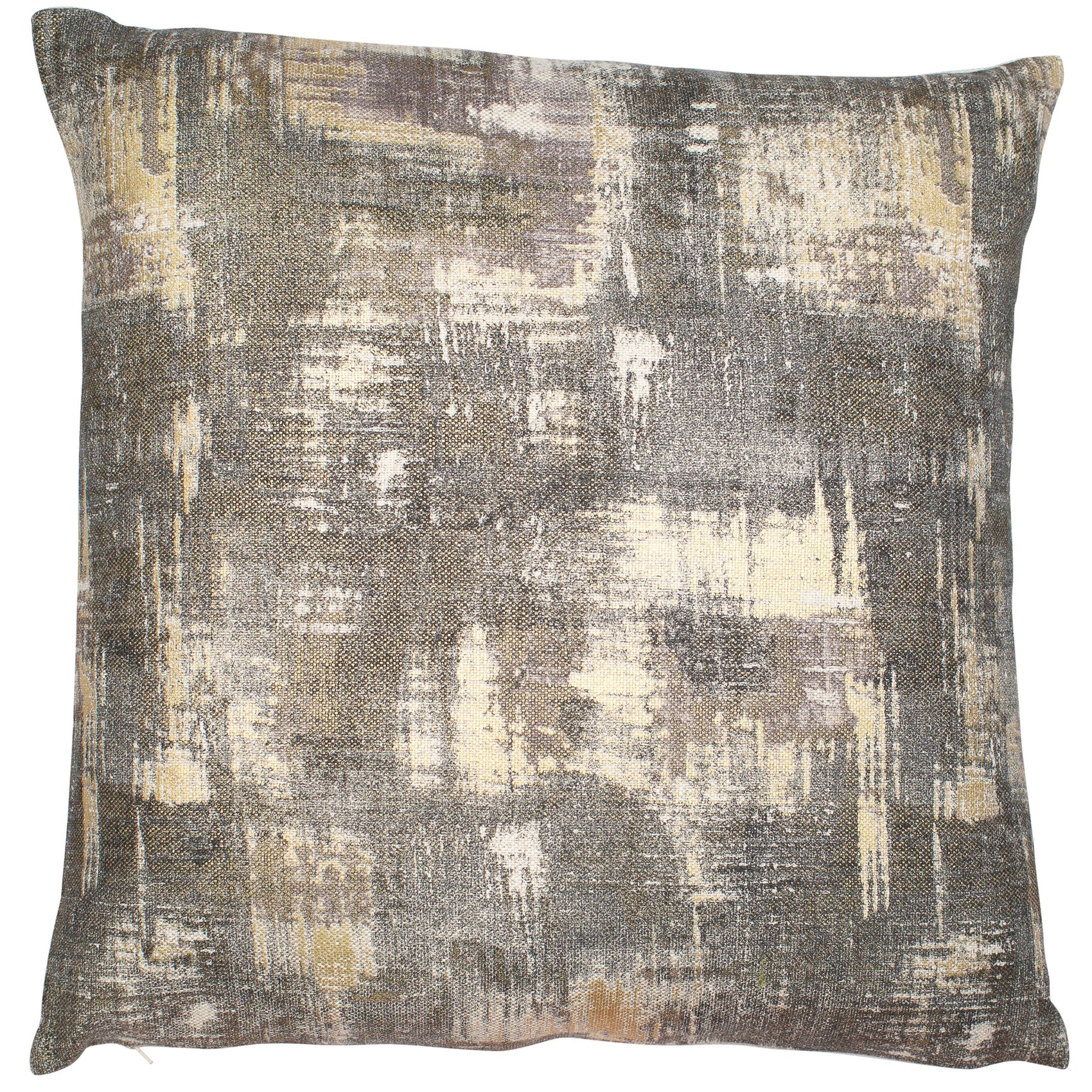 Malini Ro Gold & Grey Foil Square Cushion 50x50