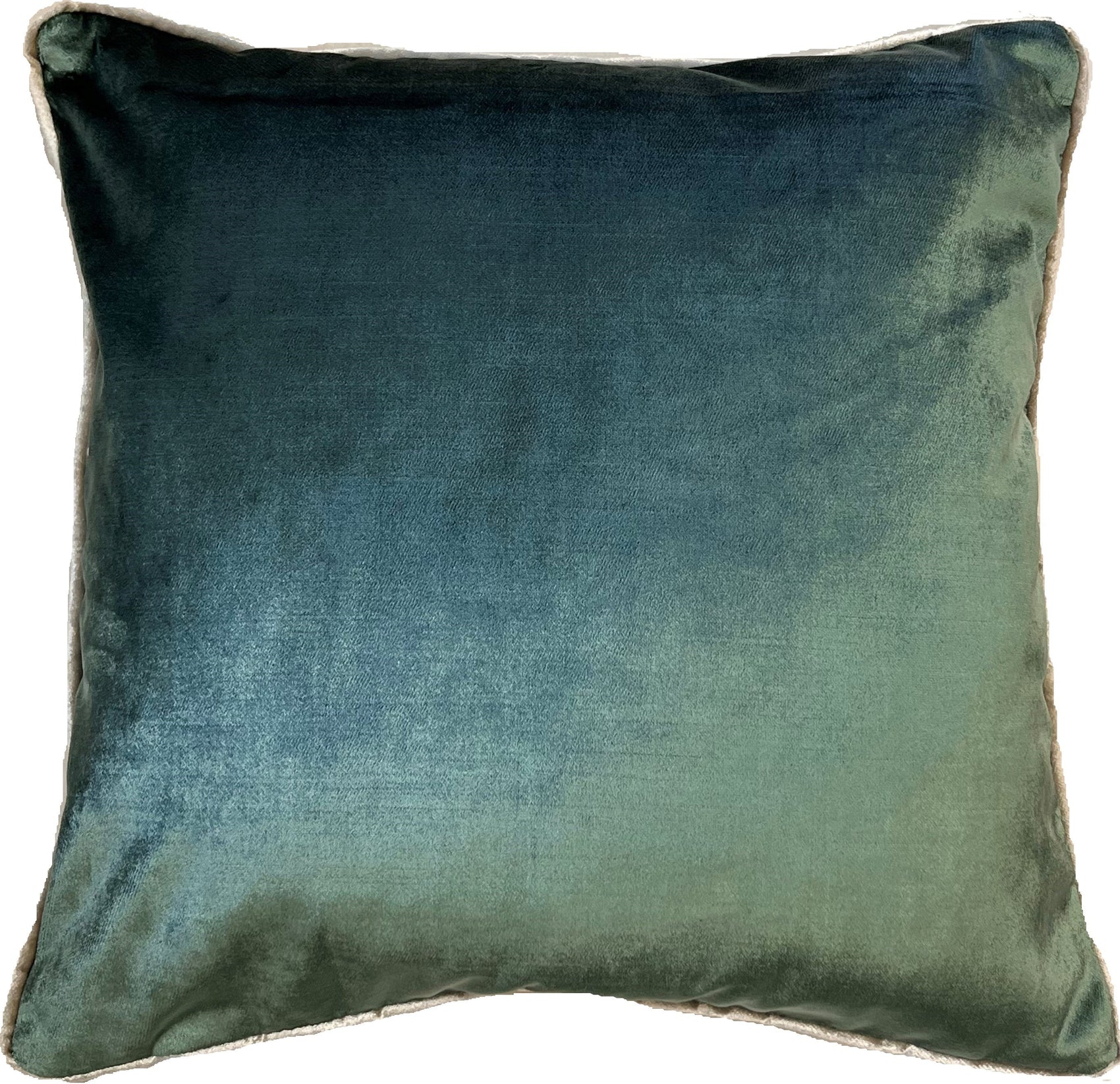 Malini Twofaced Velvet Black/Cream Square Cushion 59x59