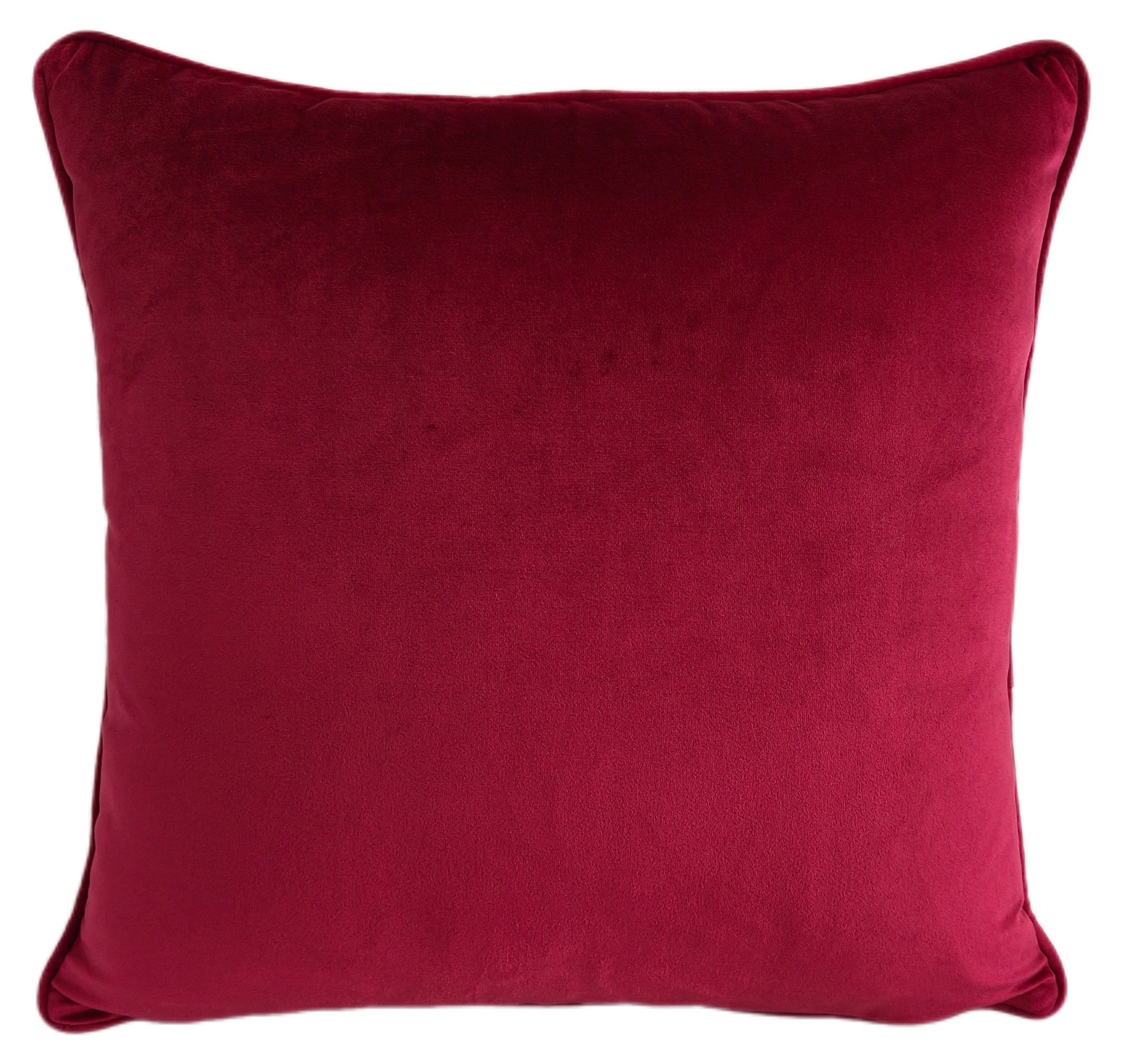 PM DBLE SIDED VELV TEAL/FUSCHIA PIPING FUSC 59X59