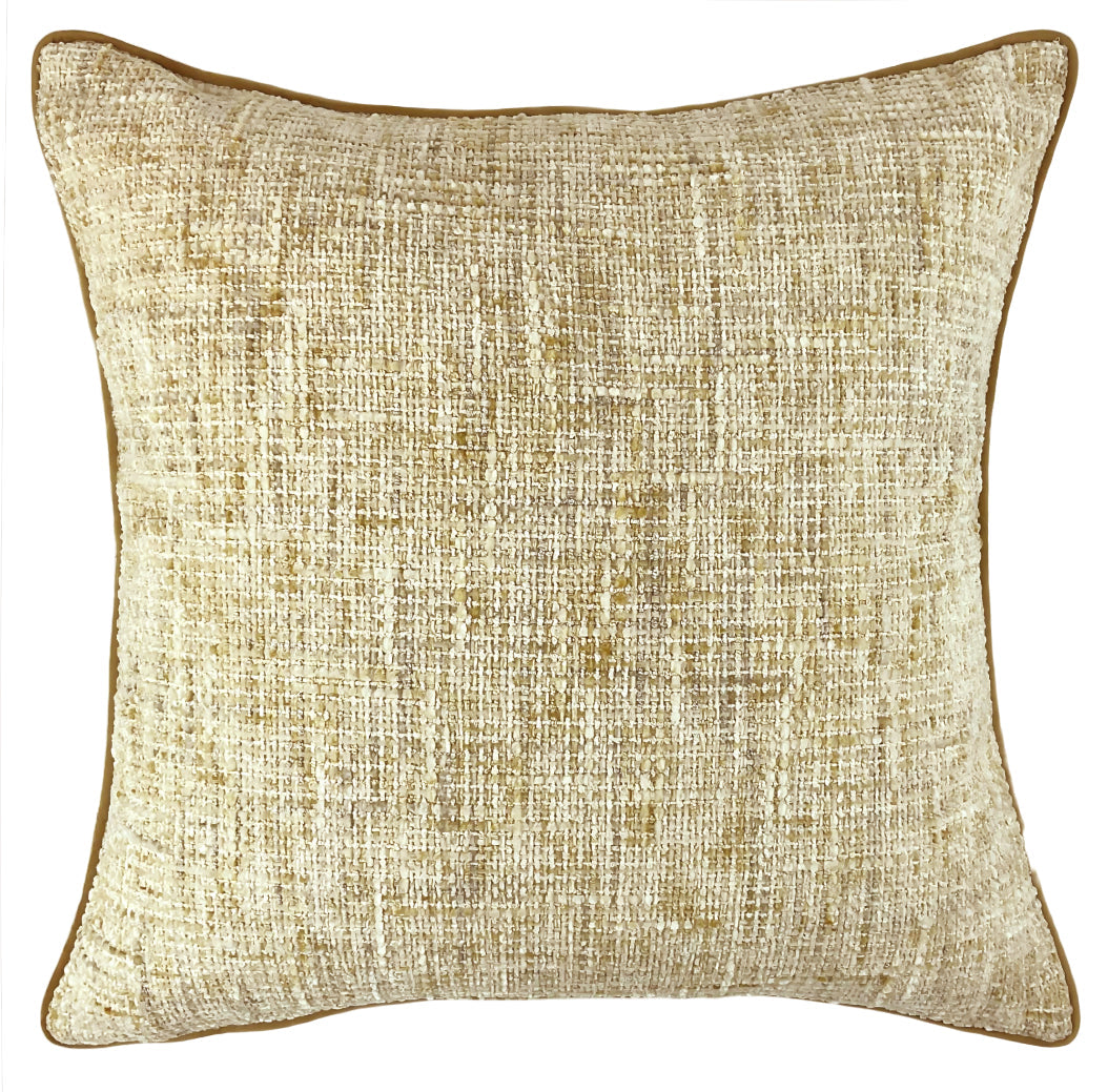 Malini Soft Textured Weave Cushion Natural Square Cushion 56x56
