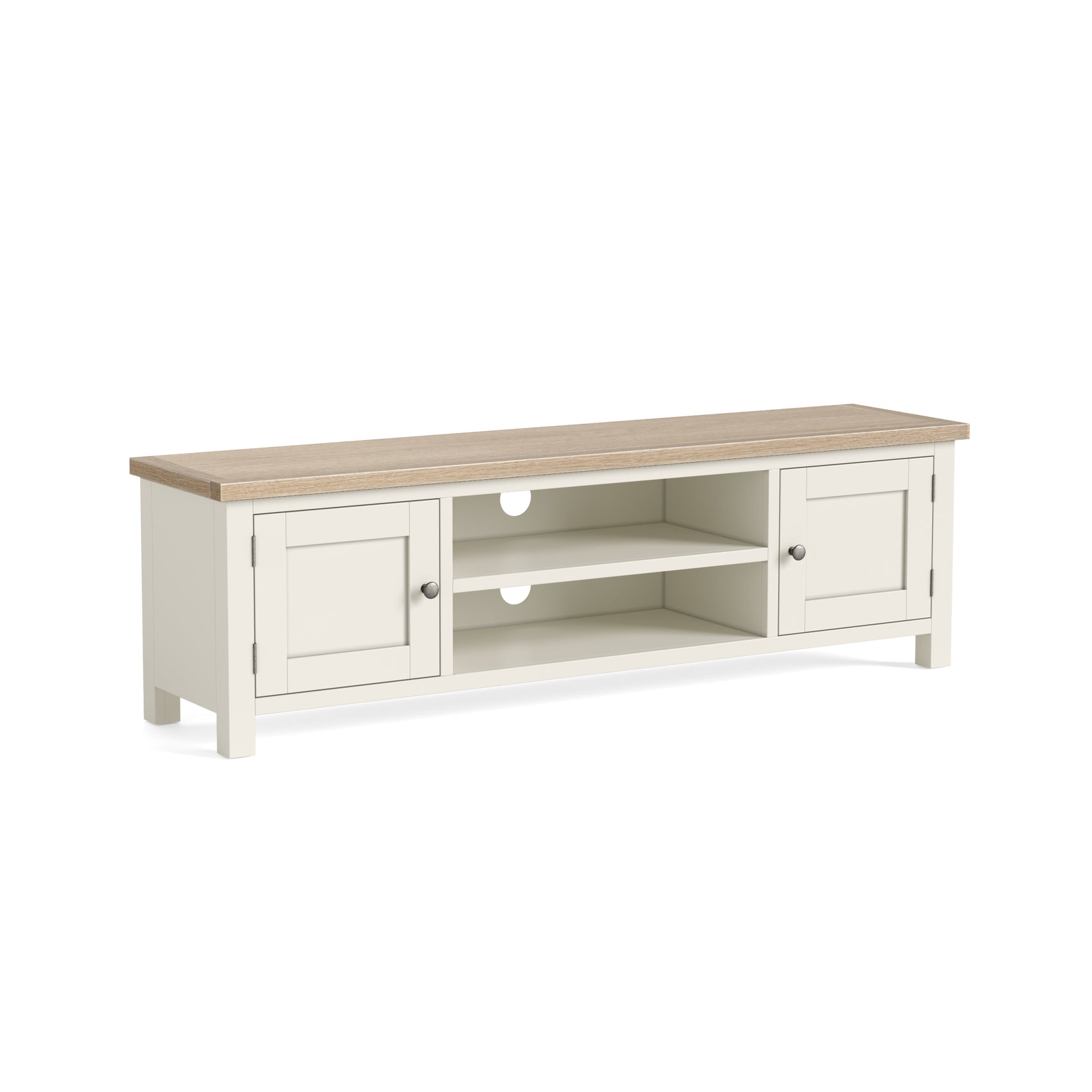 Somerton Coconut White Oak Wood TV Unit 160cm