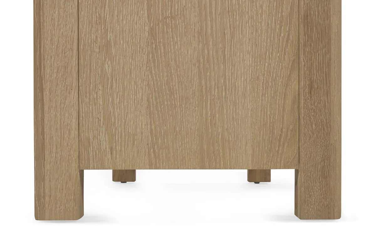 Cayden Limed Oak Wood Chest of Drawers | 6 Drawers