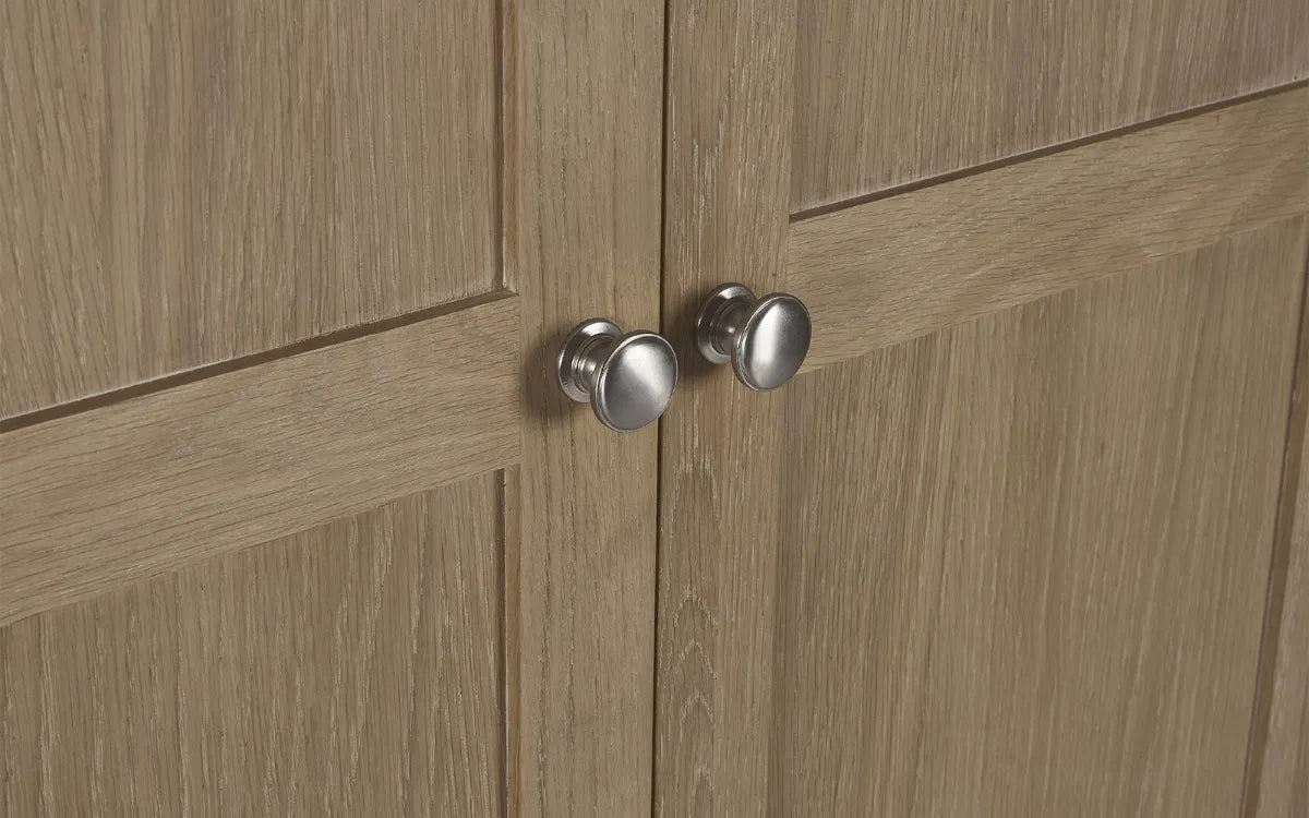 Cayden Limed Oak Wood Double Wardrobe