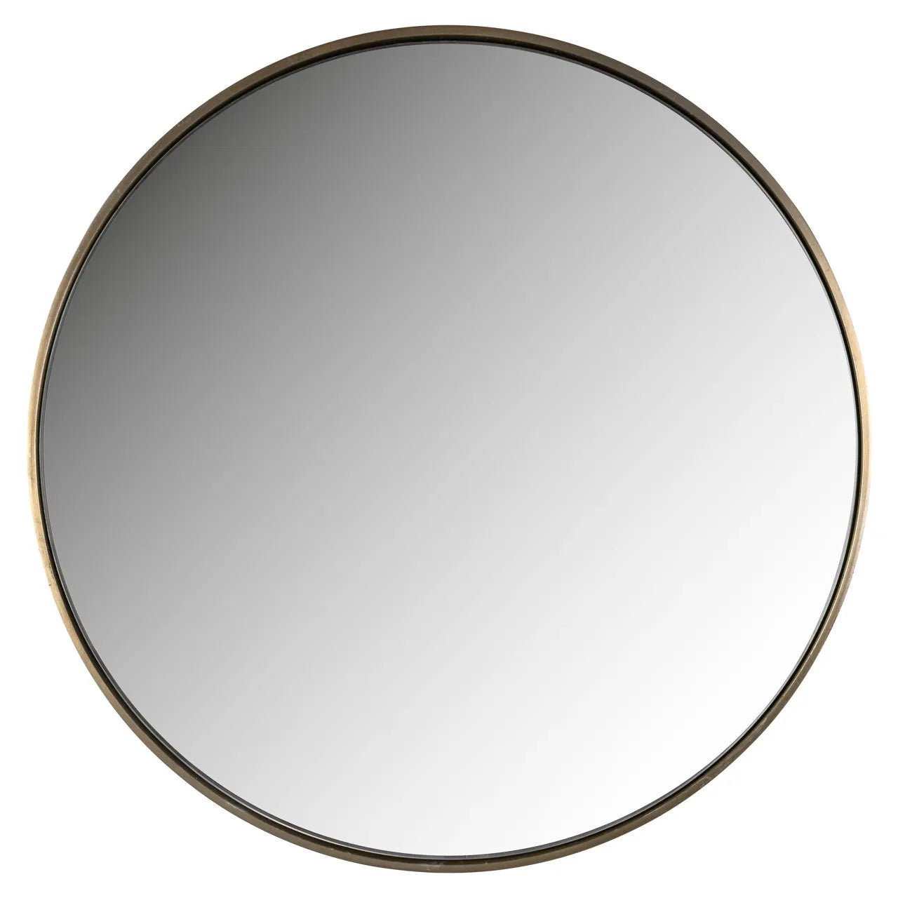 Richmond Interiors Mammom Round Gold Wall Mirror