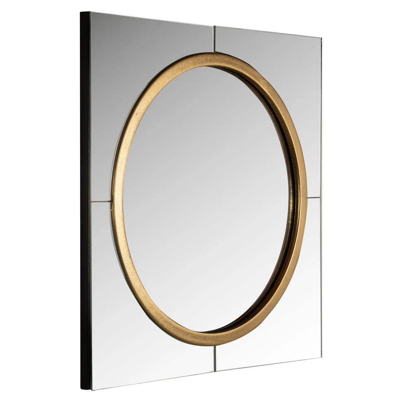 Richmond Interiors Briana Gold Ring Square Wall Mirror