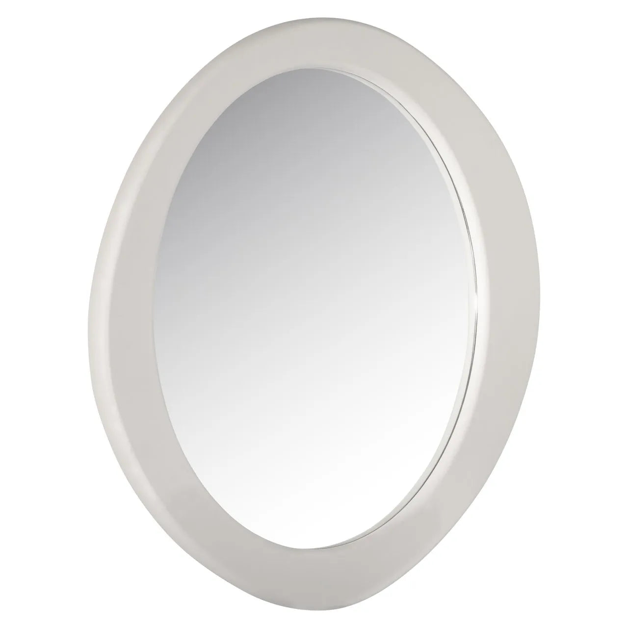 Richmond Interiors Bloomstone White Oval Wall Mirror