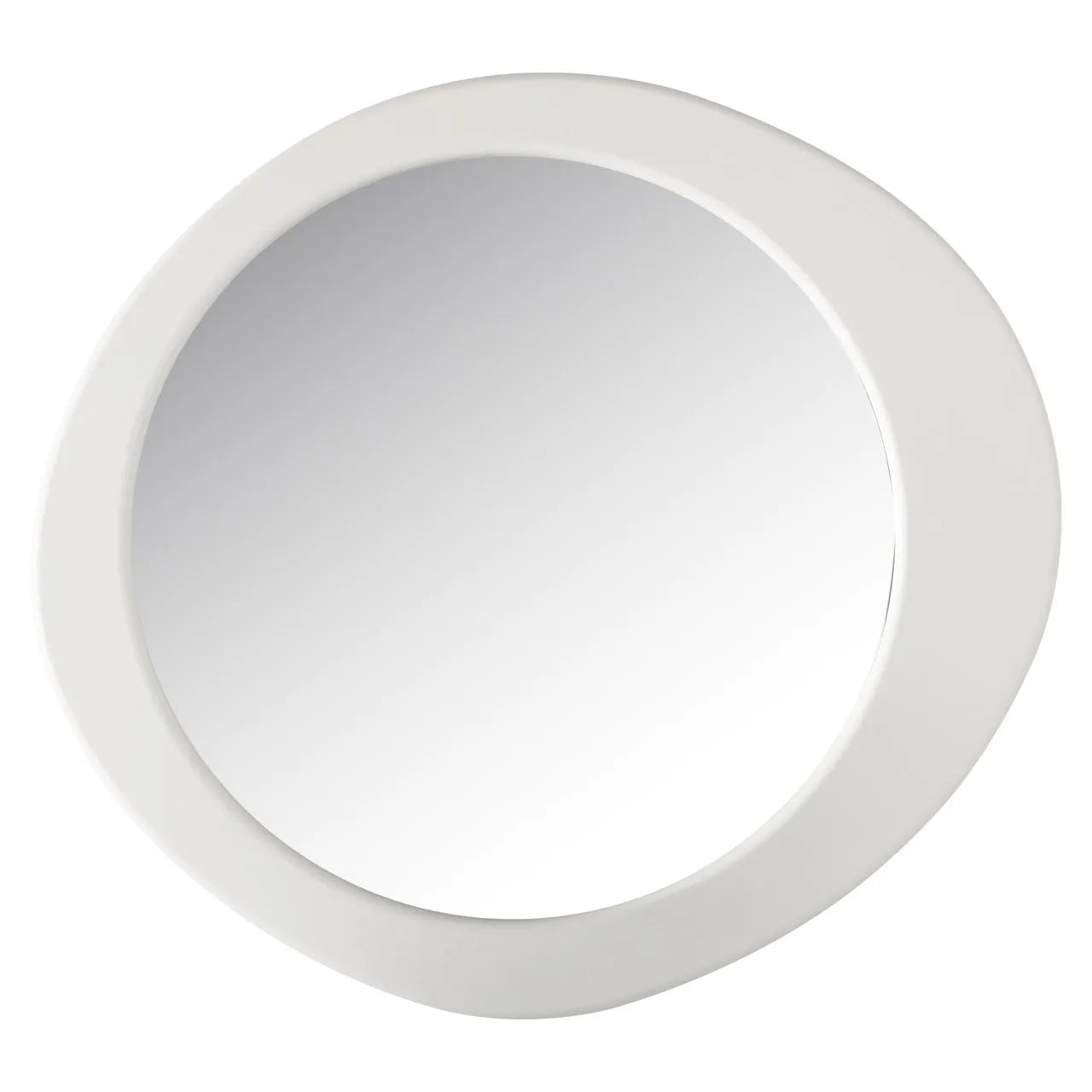 Richmond Interiors Bloomstone White Oval Wall Mirror