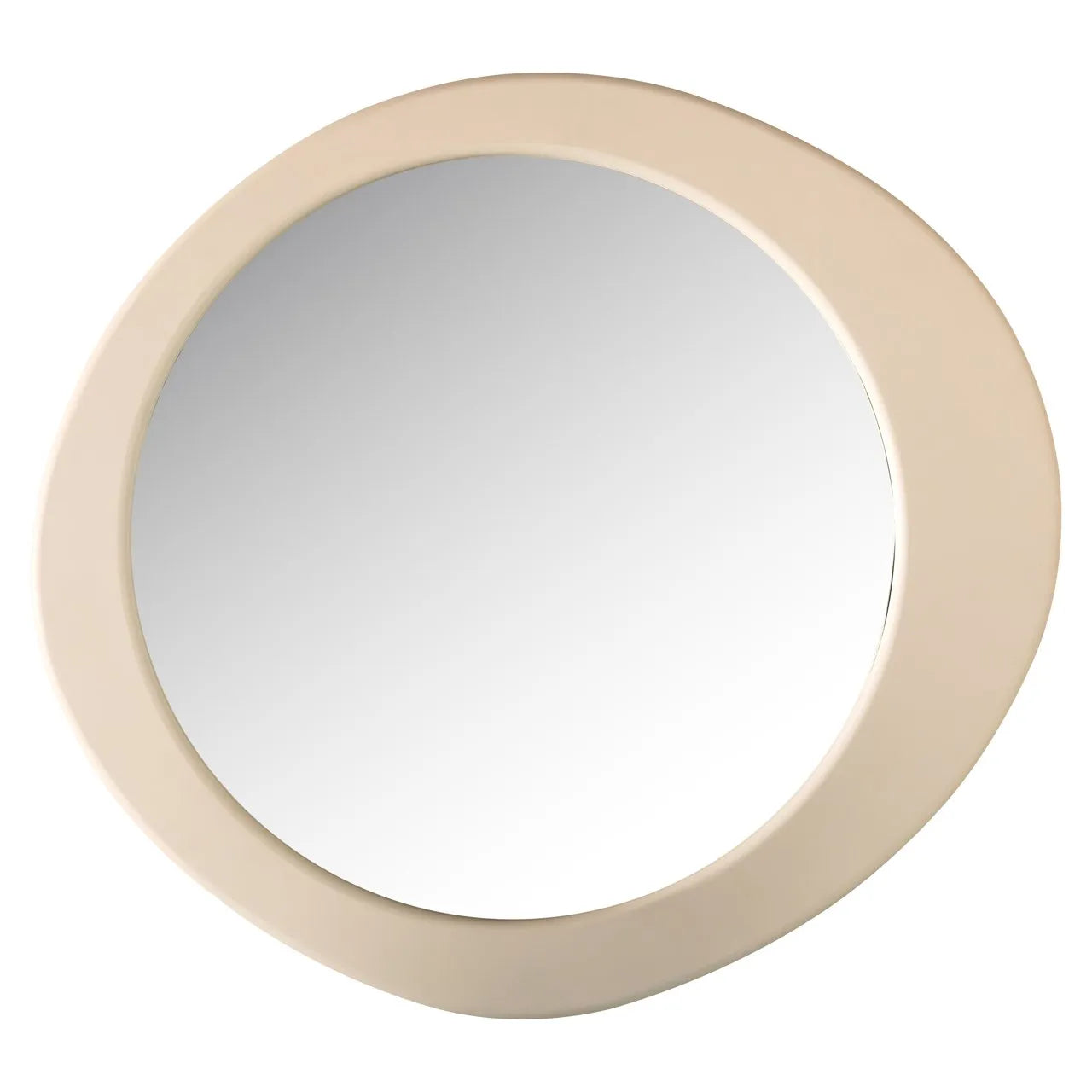 Richmond Interiors Clayton Beige Oval Wall Mirror