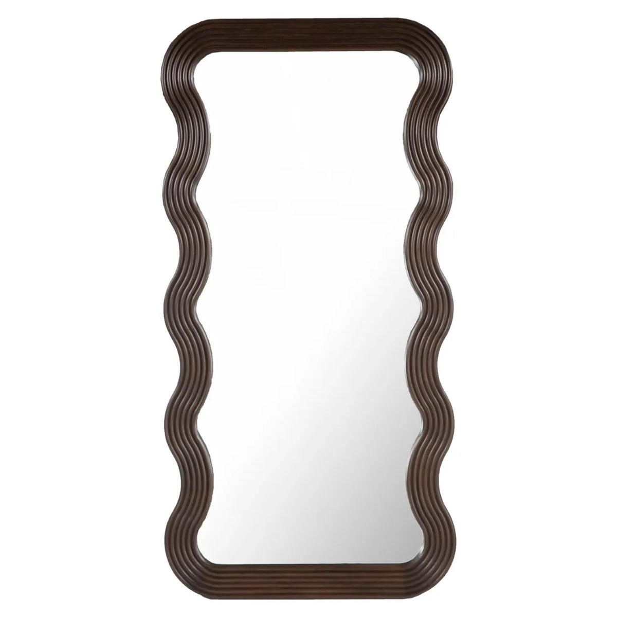 Richmond Interiors Mayfield Brown Wood Floor Standing Leaner Mirror Extra Large