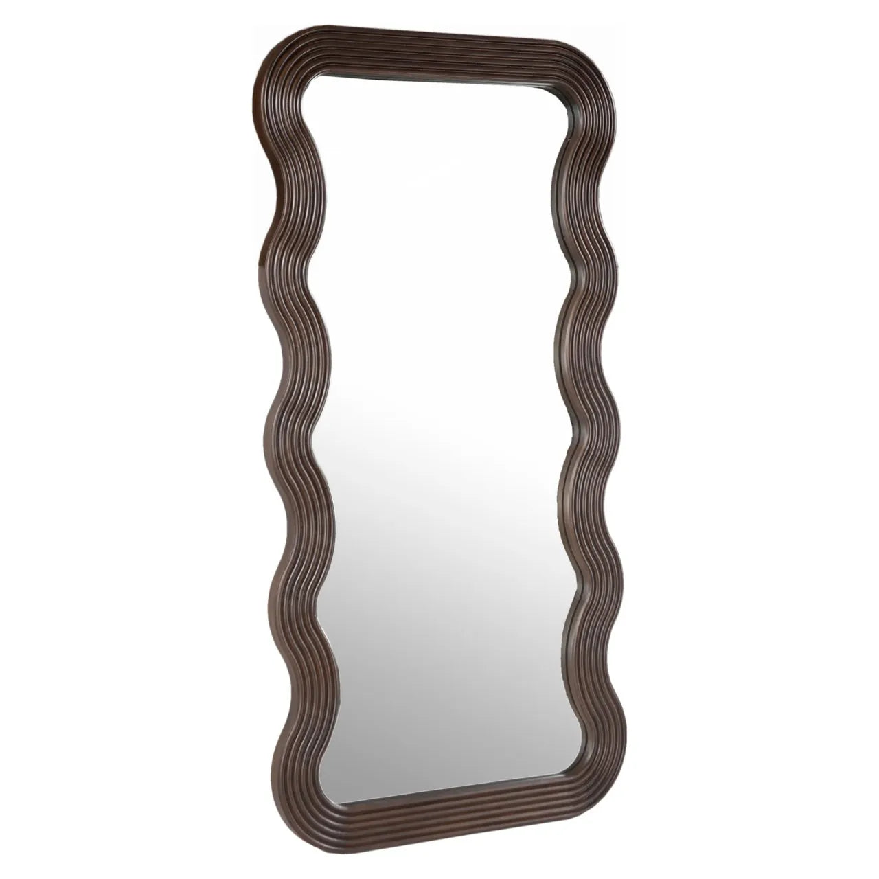 Richmond Interiors Mayfield Brown Wood Floor Standing Leaner Mirror Extra Large