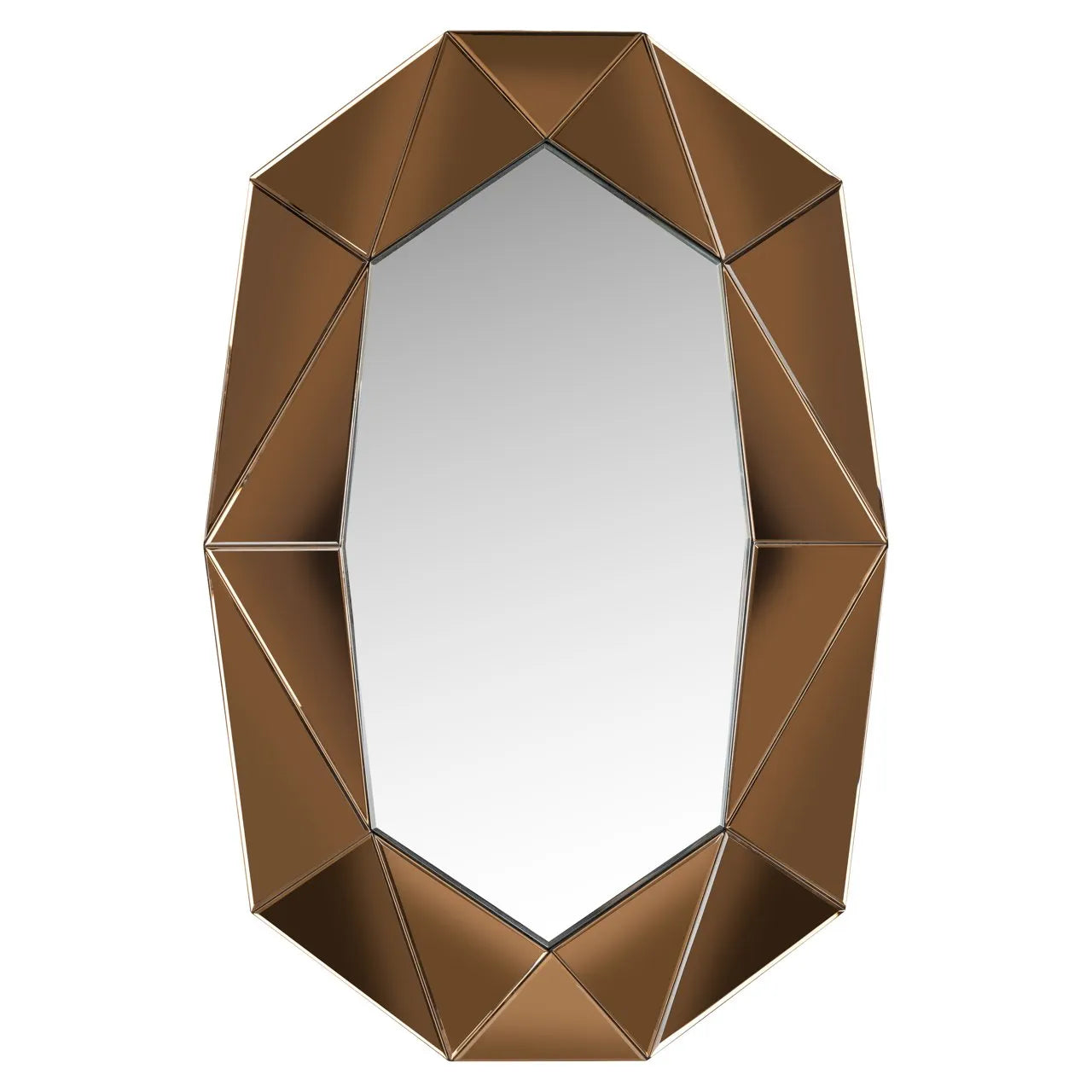 Richmond Interiors Jaloe Gold Geometric Wall Mirror