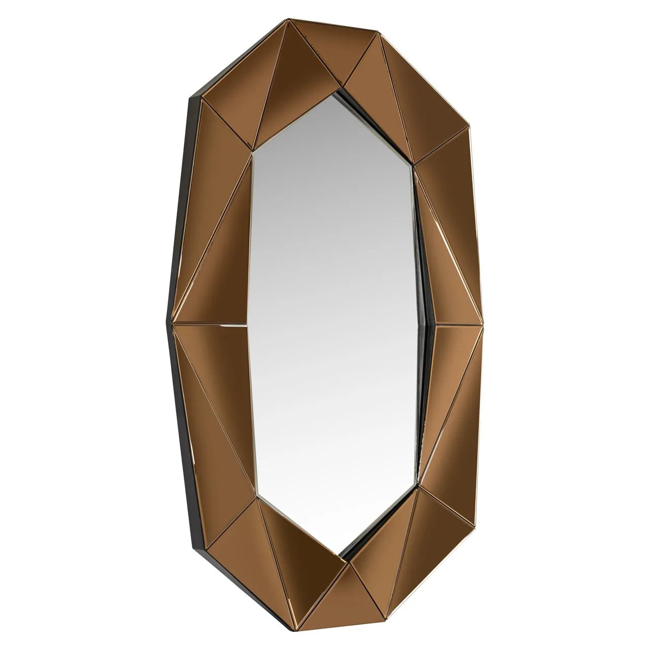 Richmond Interiors Jaloe Gold Geometric Wall Mirror