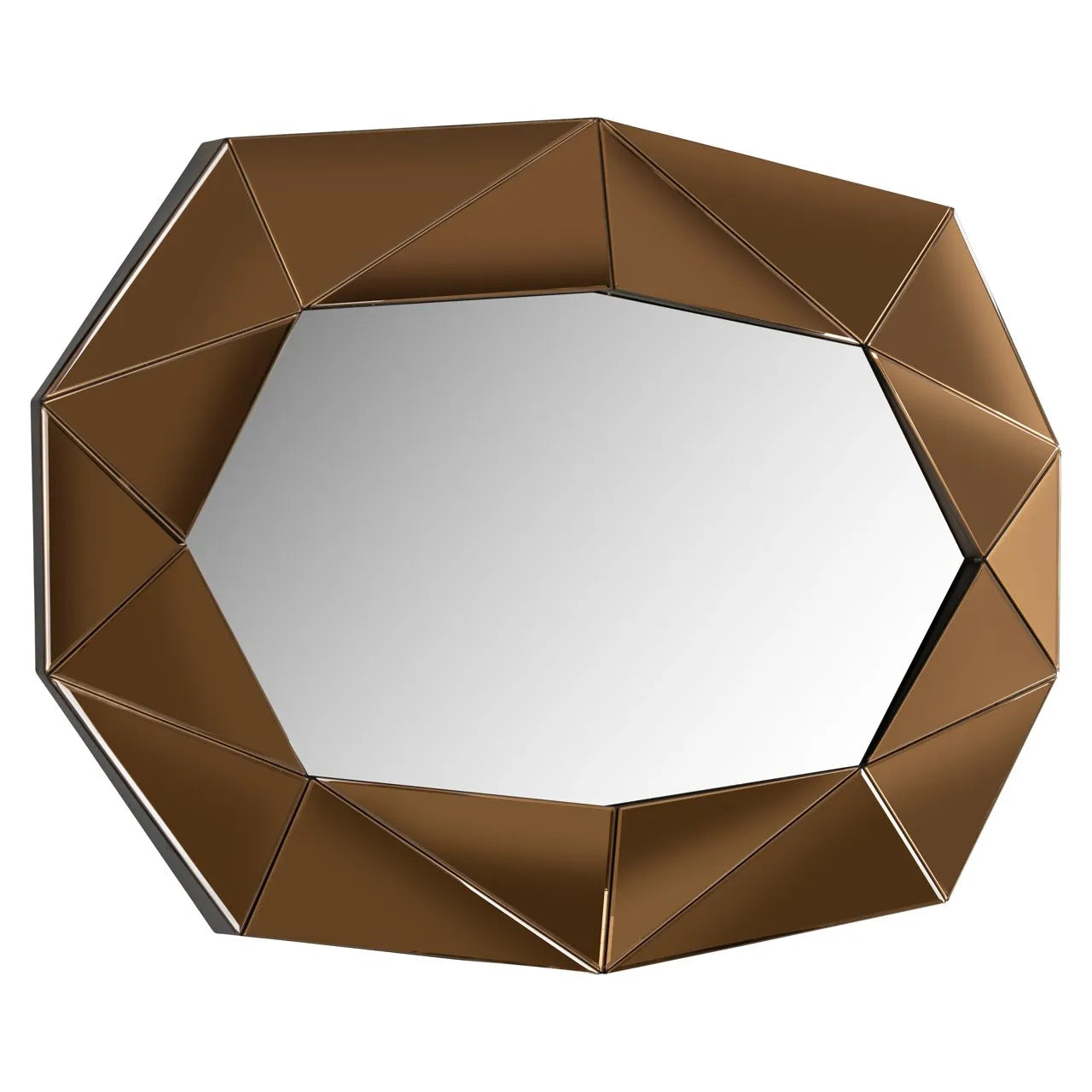 Richmond Interiors Jaloe Gold Geometric Wall Mirror