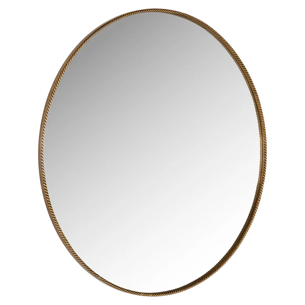 Richmond Interiors Lavinia Gold Beaded Round Wall Mirror 70cm
