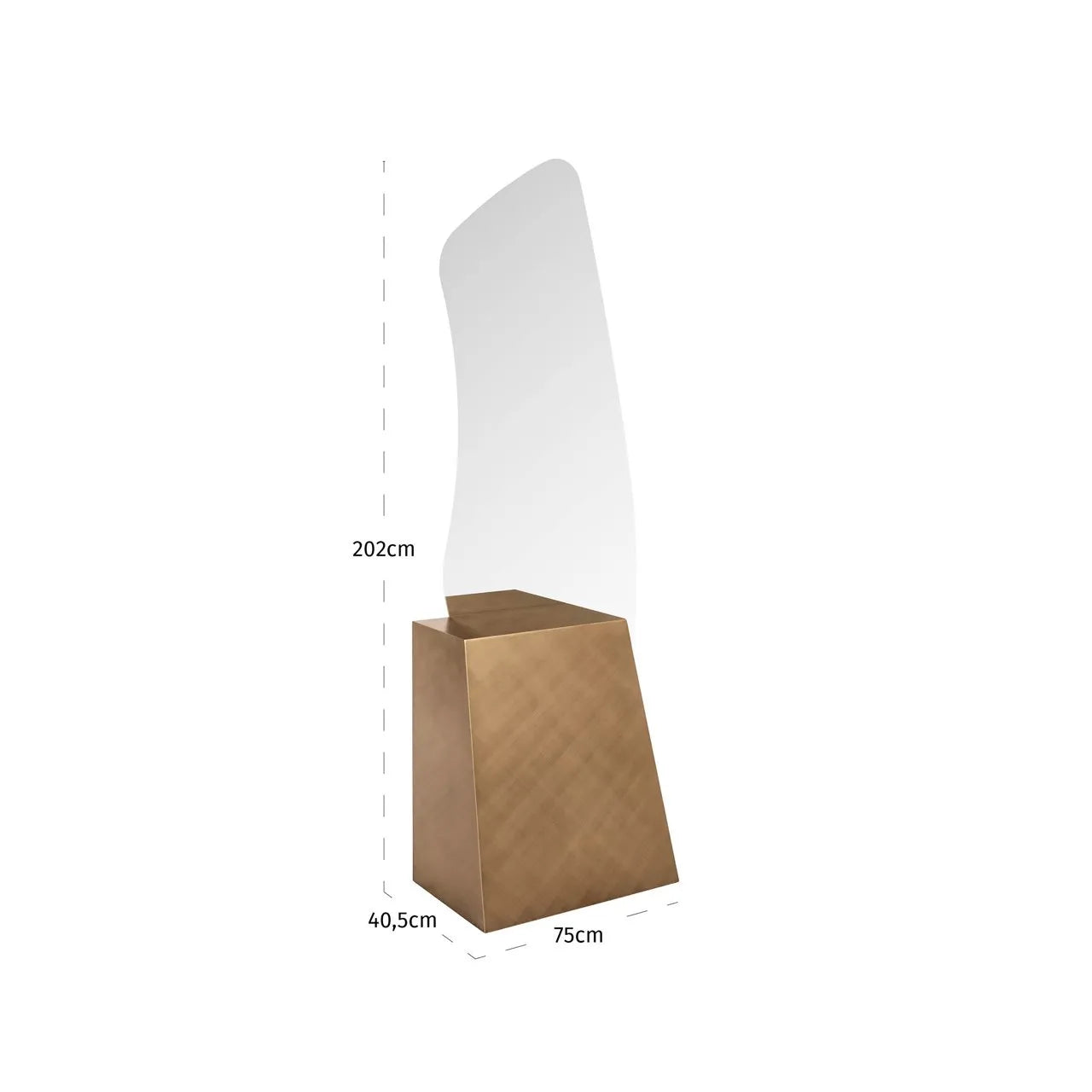 Richmond Interiors Mayla Brushed Gold Mirror