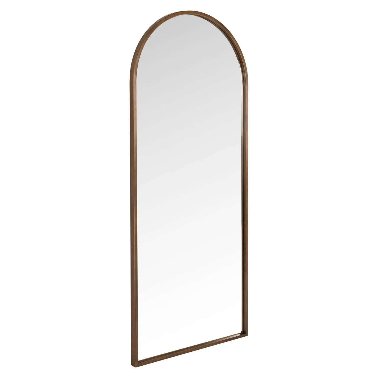 Richmond Interiors Maylinn Brushed Gold Arched Leaner Mirror