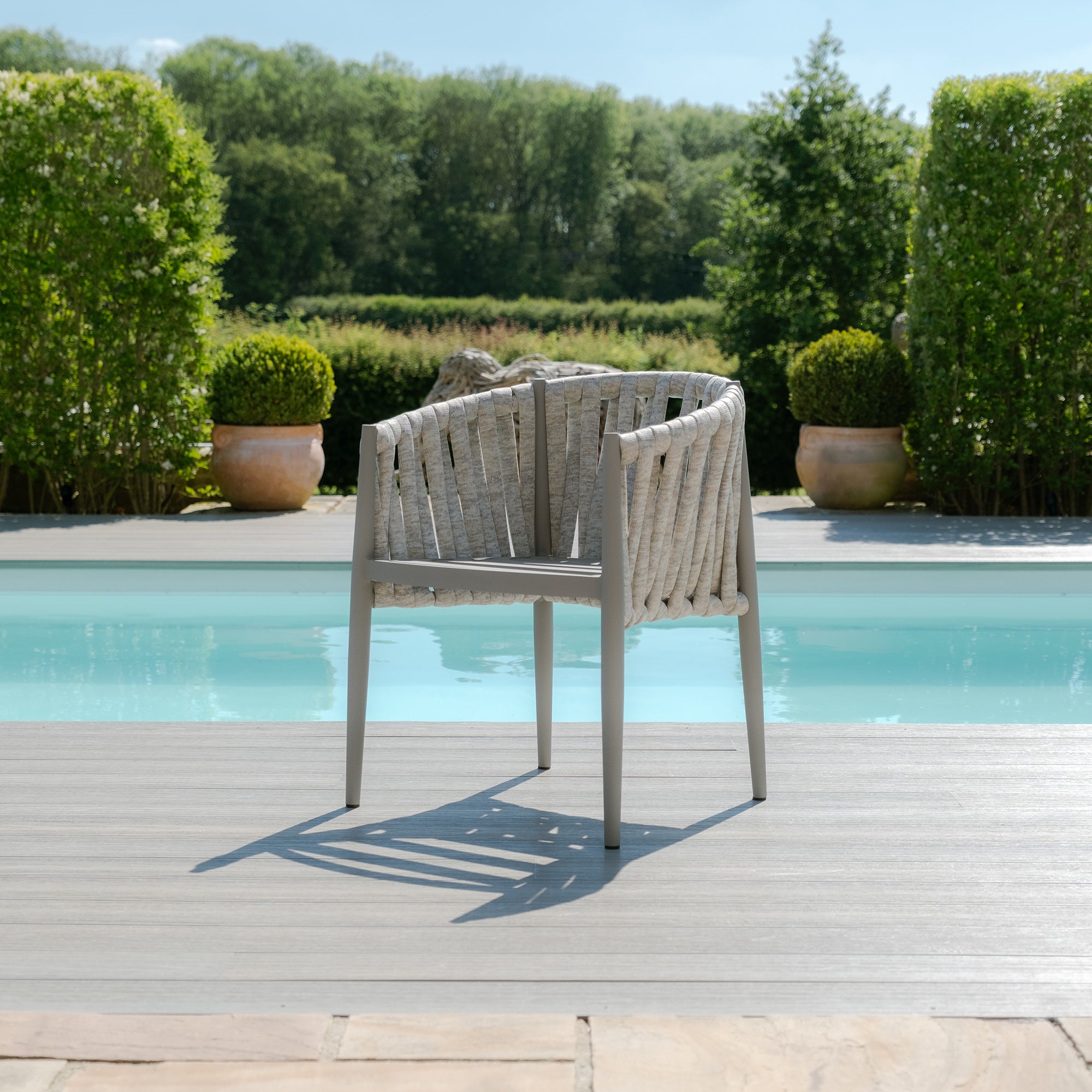 Milan Set of 2 Dining Chairs - Cool Linen