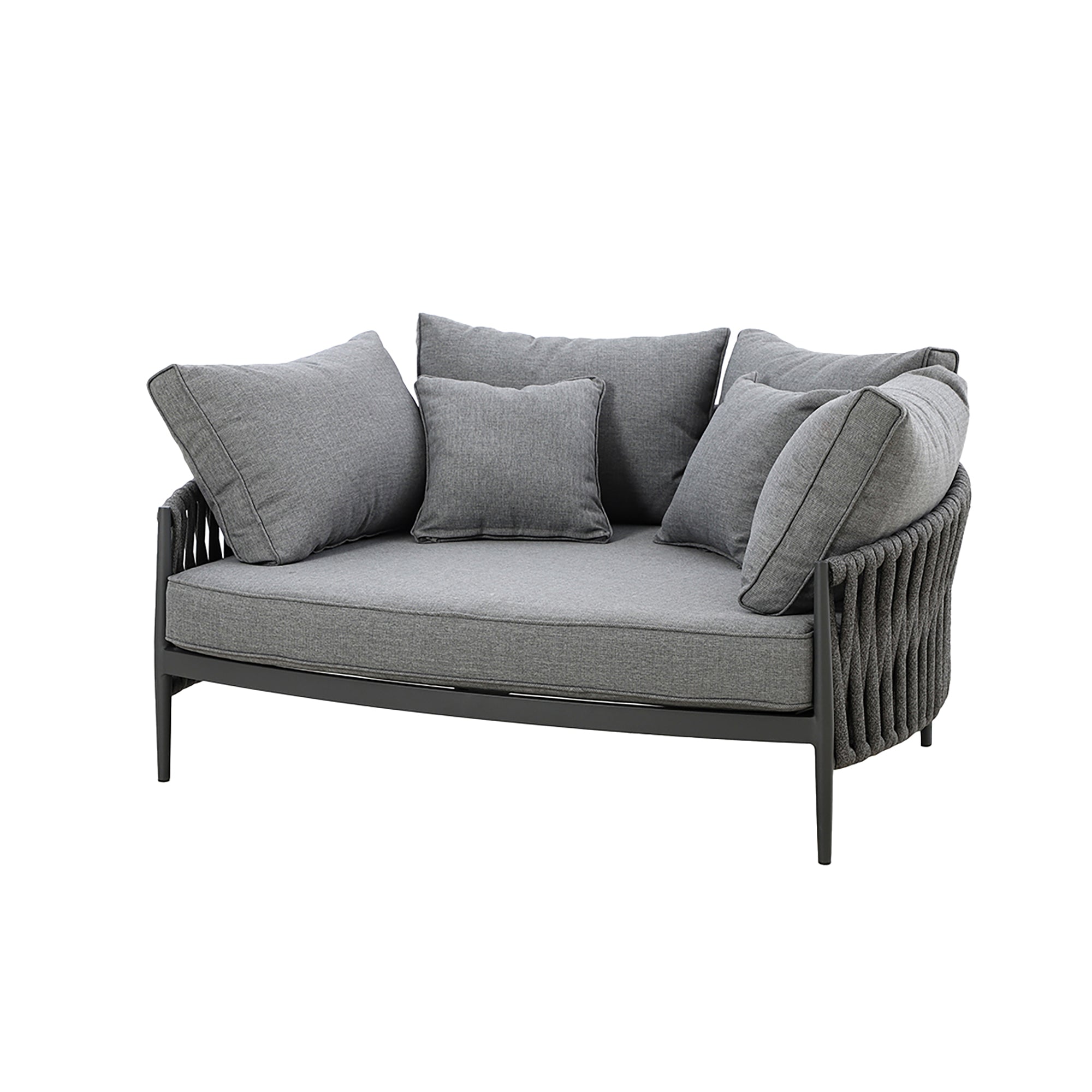 Milan Charcoal Outdoor Daybed
